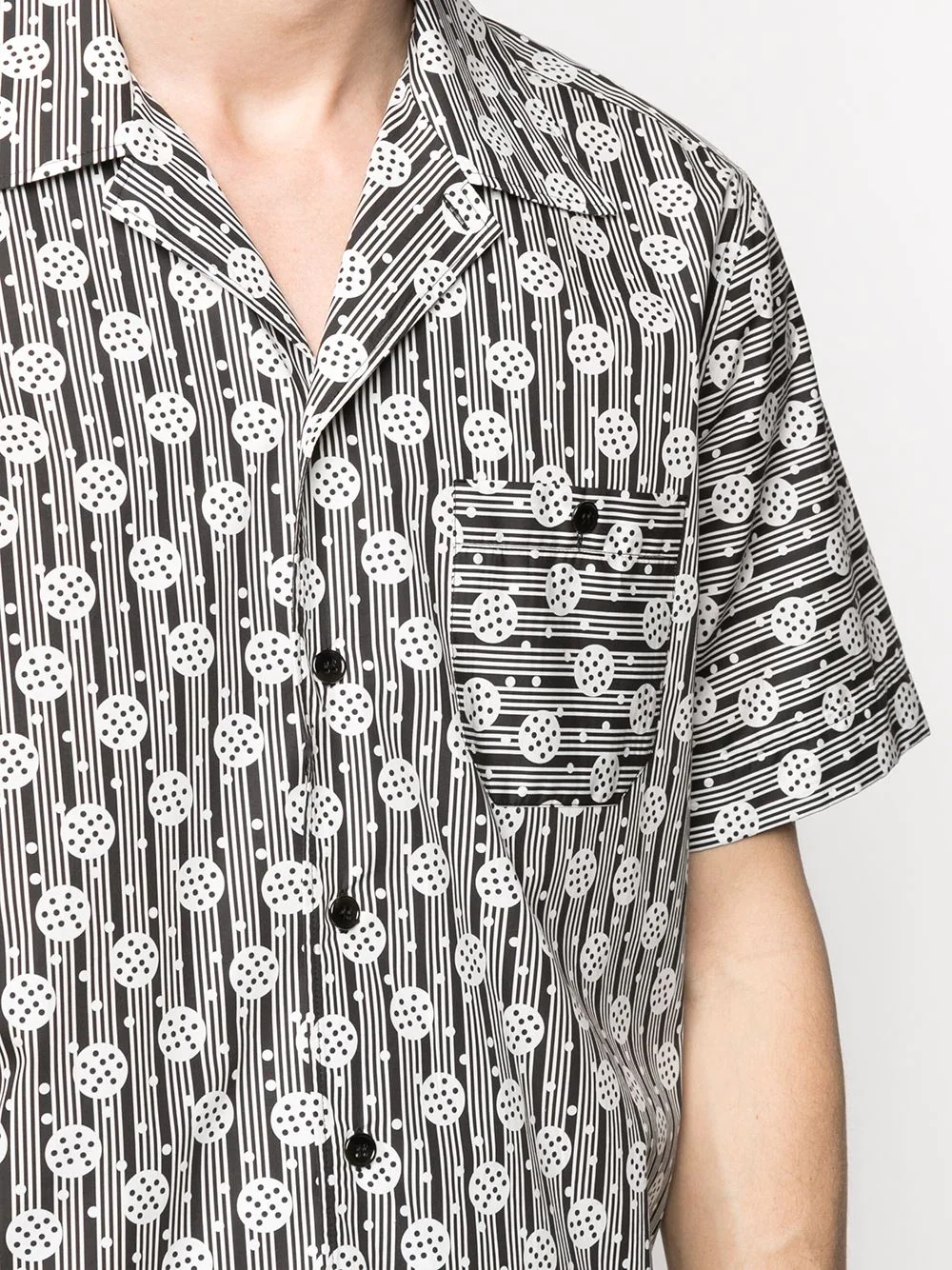 geometric-print cotton shirt - 5