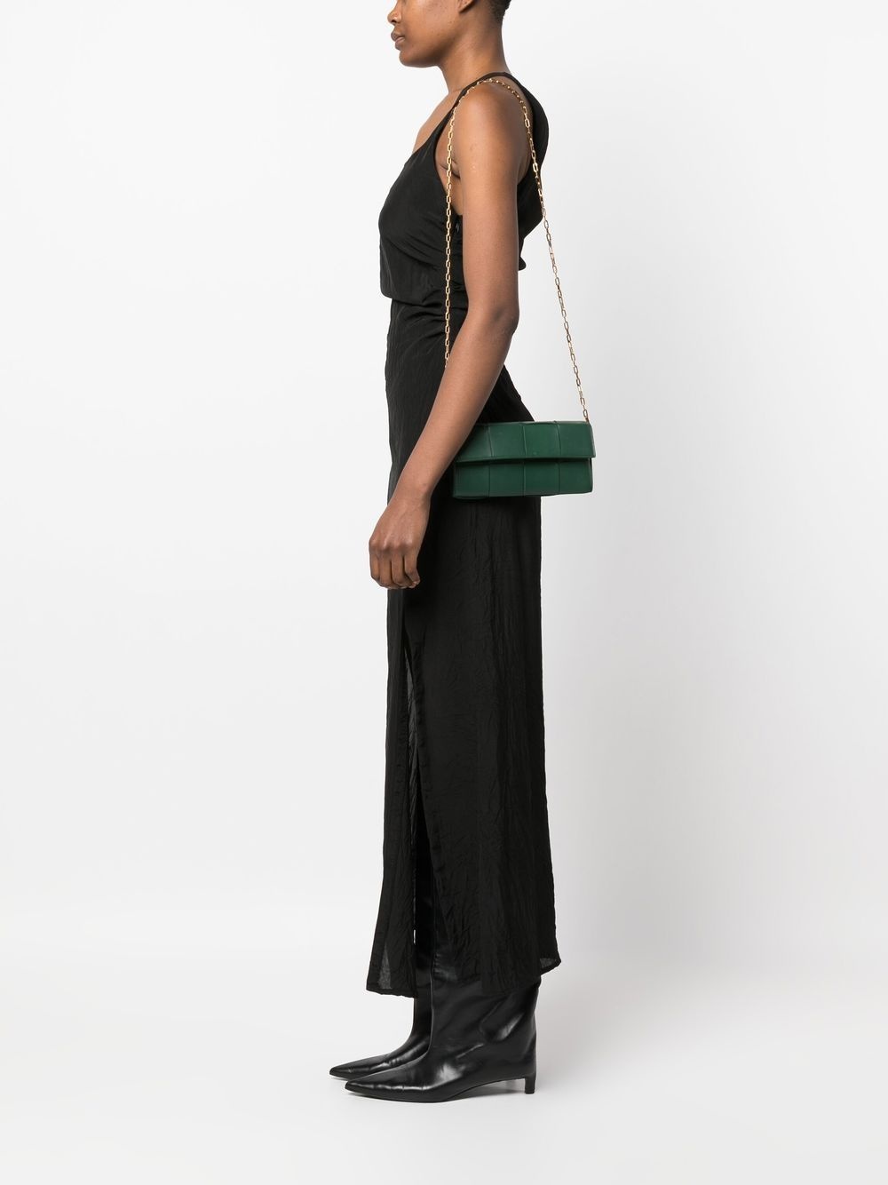 Cassette leather clutch bag - 2