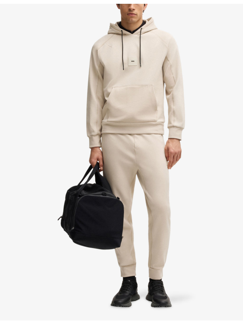 Drawstring-Waist Cotton-Blend Jogging Bottoms - 2