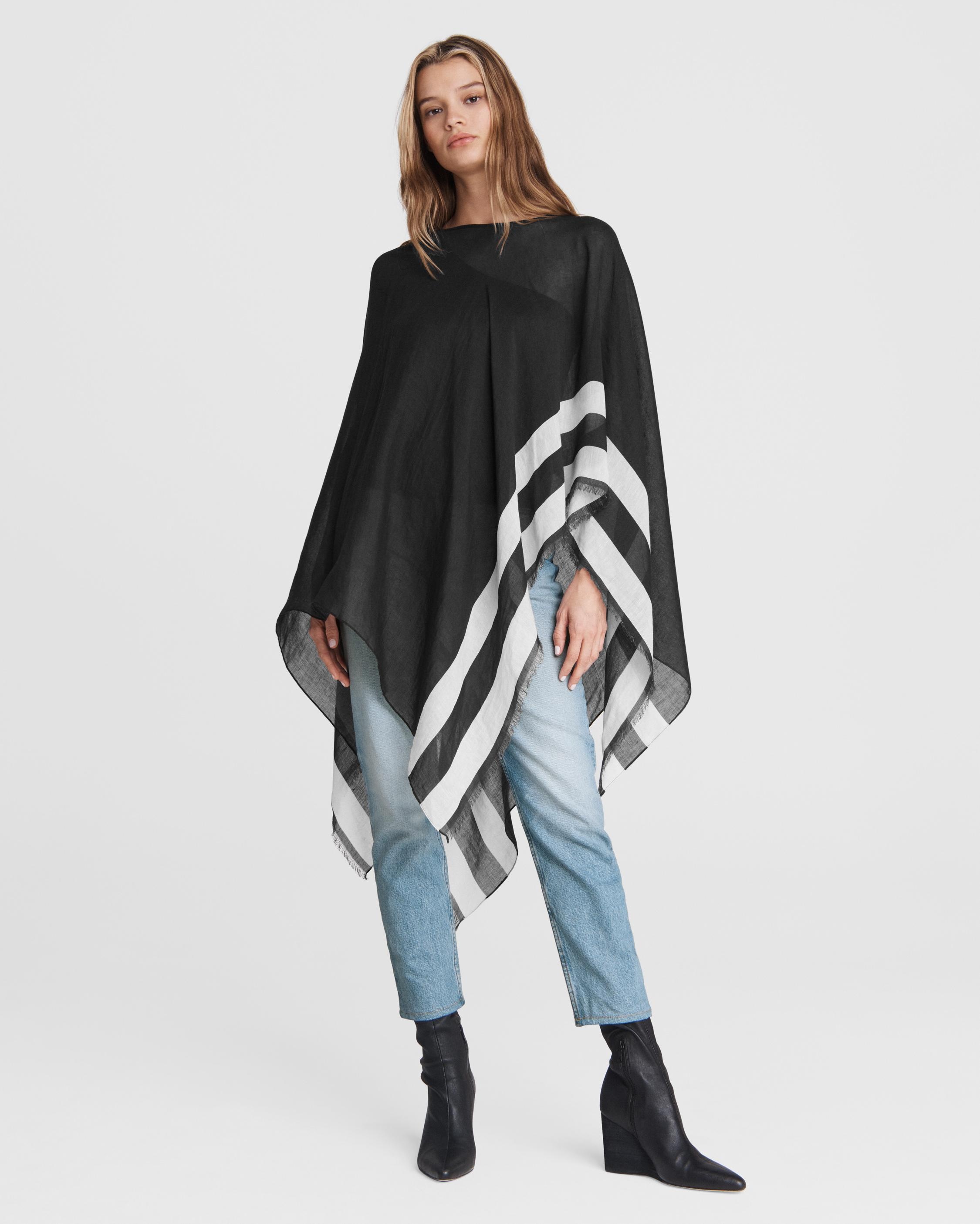 Hera Linen Beach Wrap
Lightweight Poncho - 3