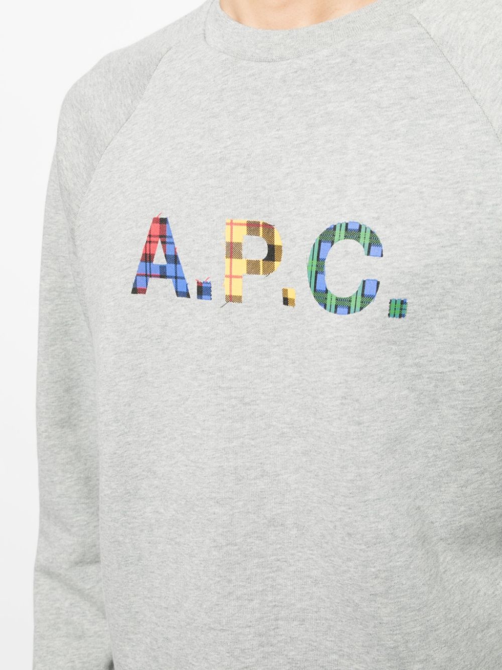 Shaun tartan-logo sweatshirt - 5