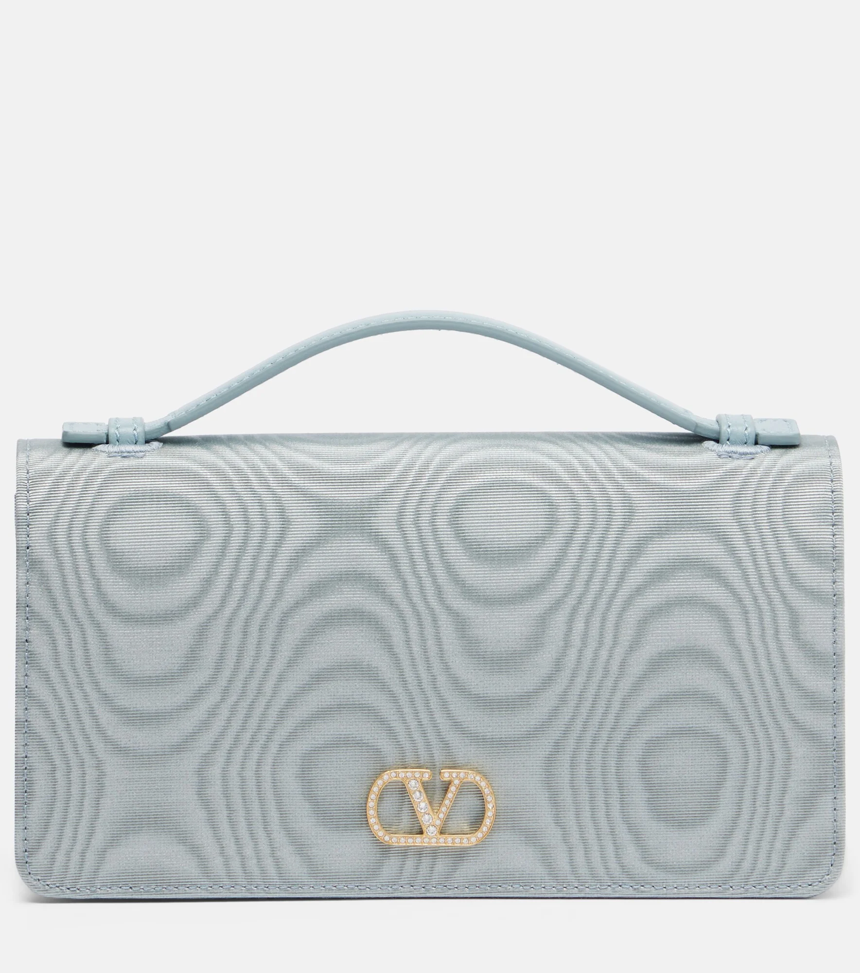 VLogo Signature Mini moiré clutch - 1