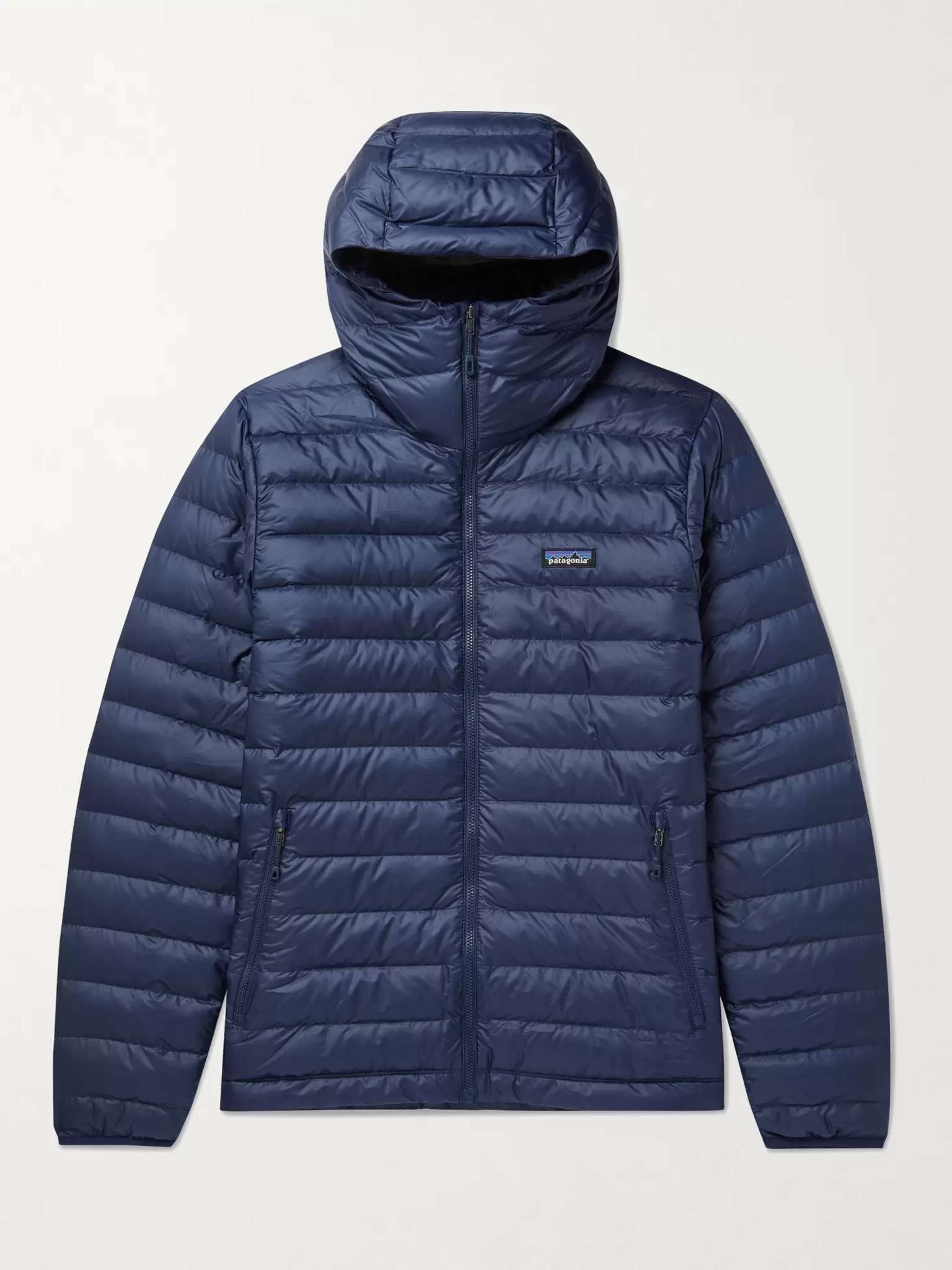 Quilted DWR-Coated Recycled Ripstop Down Hooded Jacket - 1