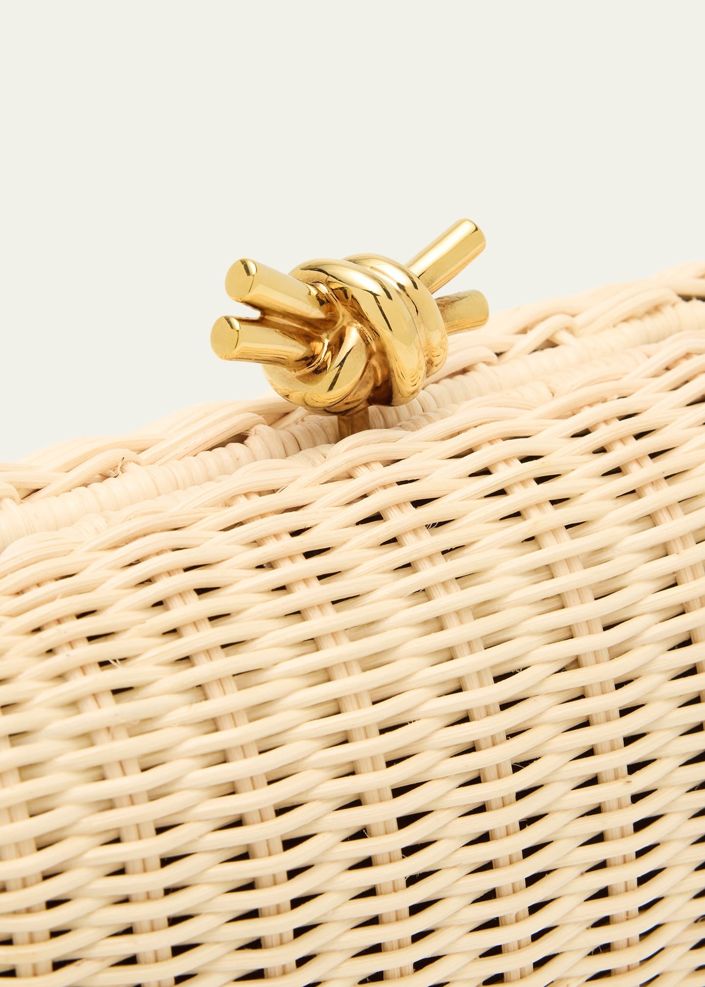 Knot Chain Rattan Crossbody Bag - 5