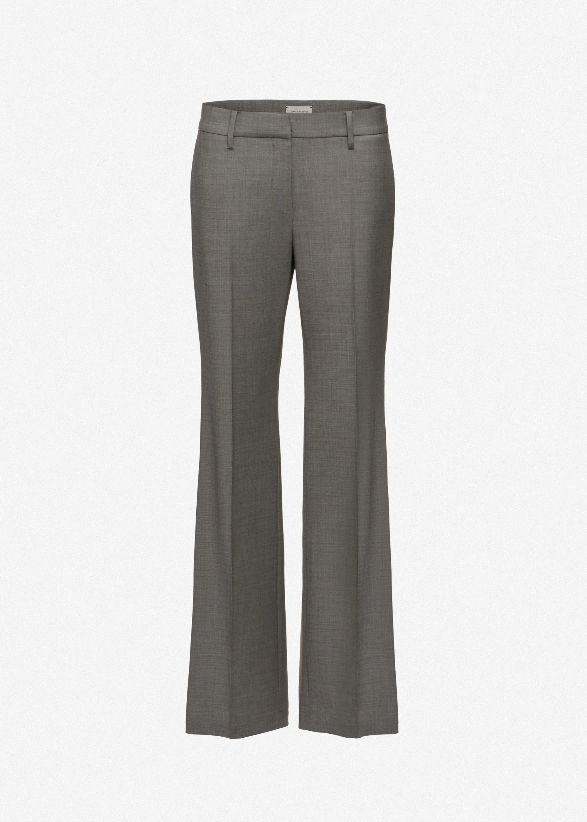 Flared tailored trousers in grey - 1