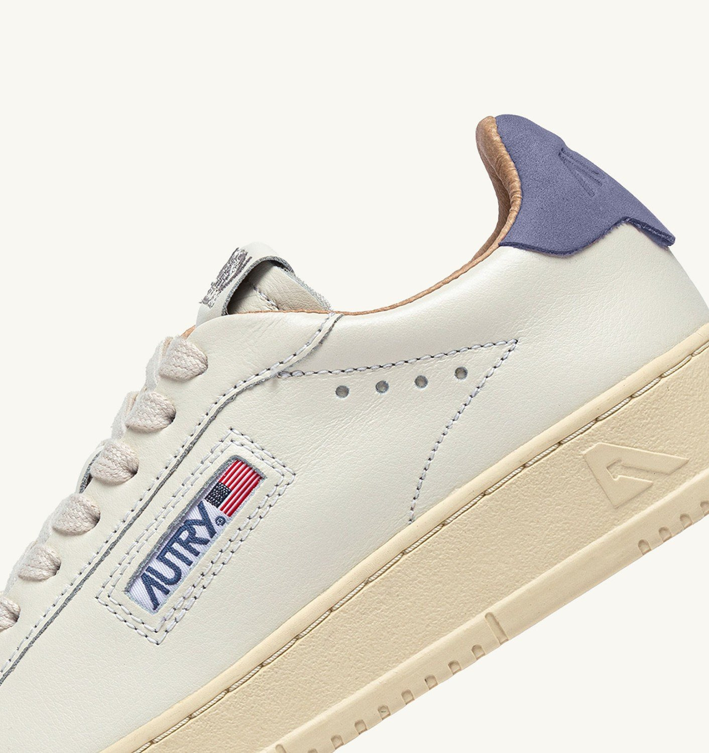 DALLAS LOW SNEAKERS IN MARSHMALLOW AND TEMPEST LEATHER - 7