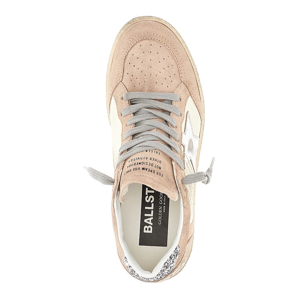 SUEDE AND NAPPA LEATHER 'BALLSTAR' SNEAKERS - 4