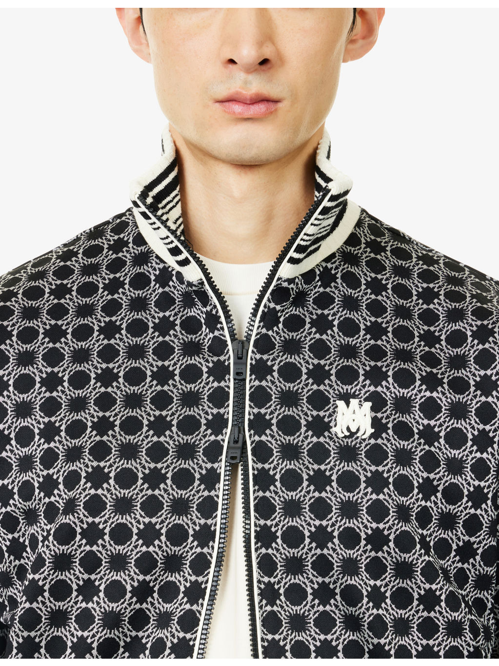 Quad Embroidered-Logo Woven Track Jacket - 5