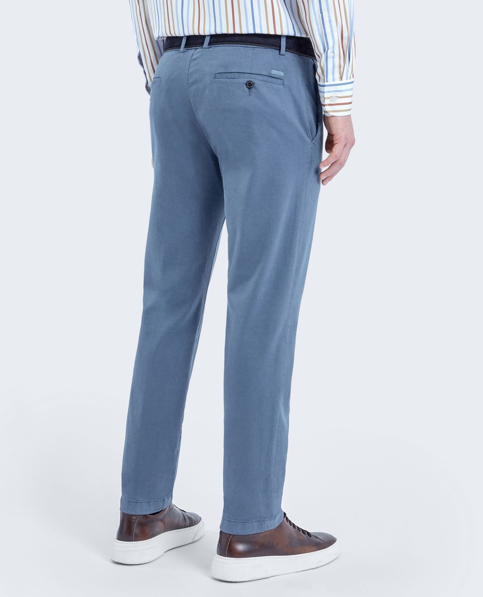 Tencel cotton Chino slim Trousers - 4