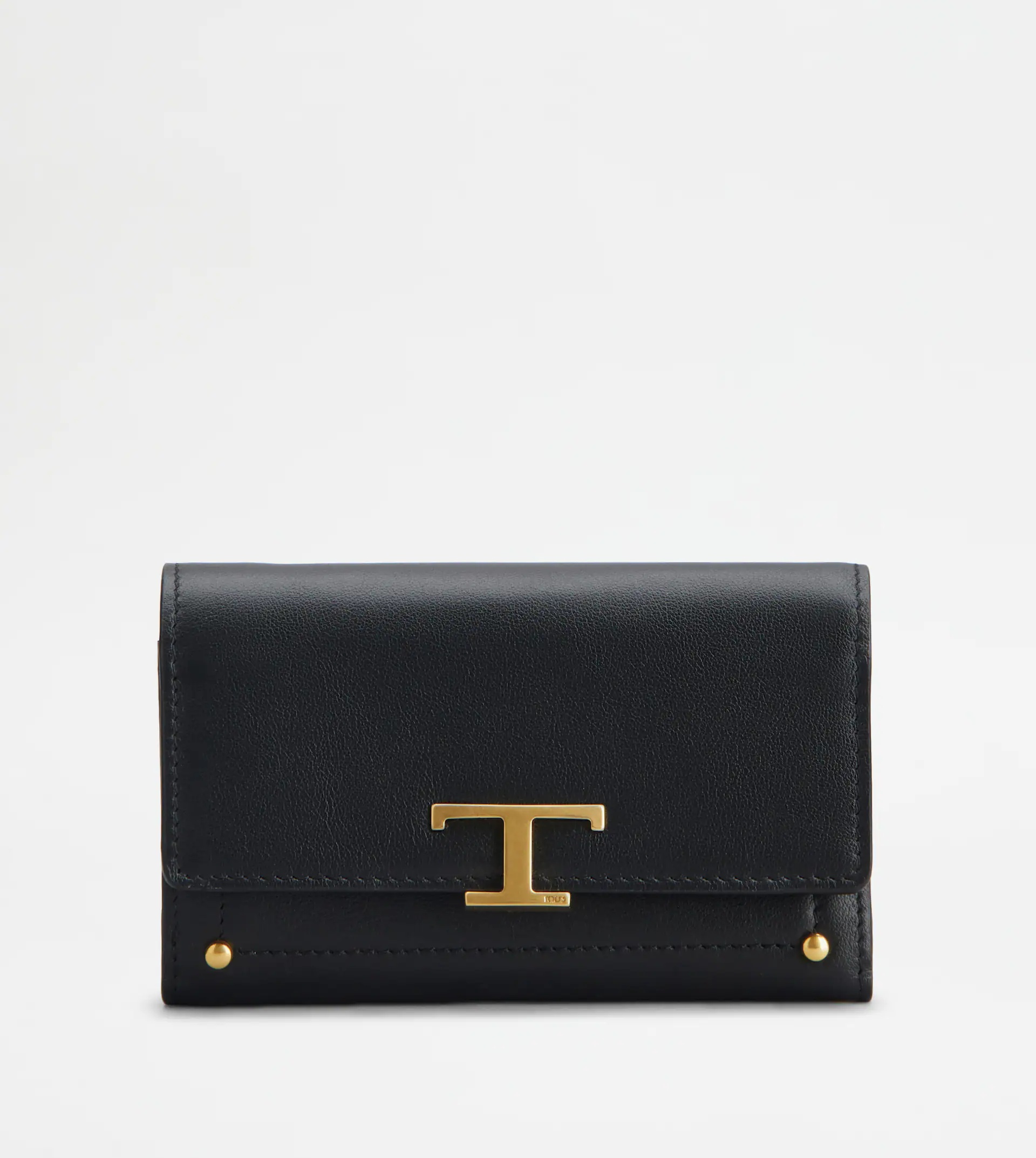 TIMELESS WALLET IN LEATHER - BLACK - 1