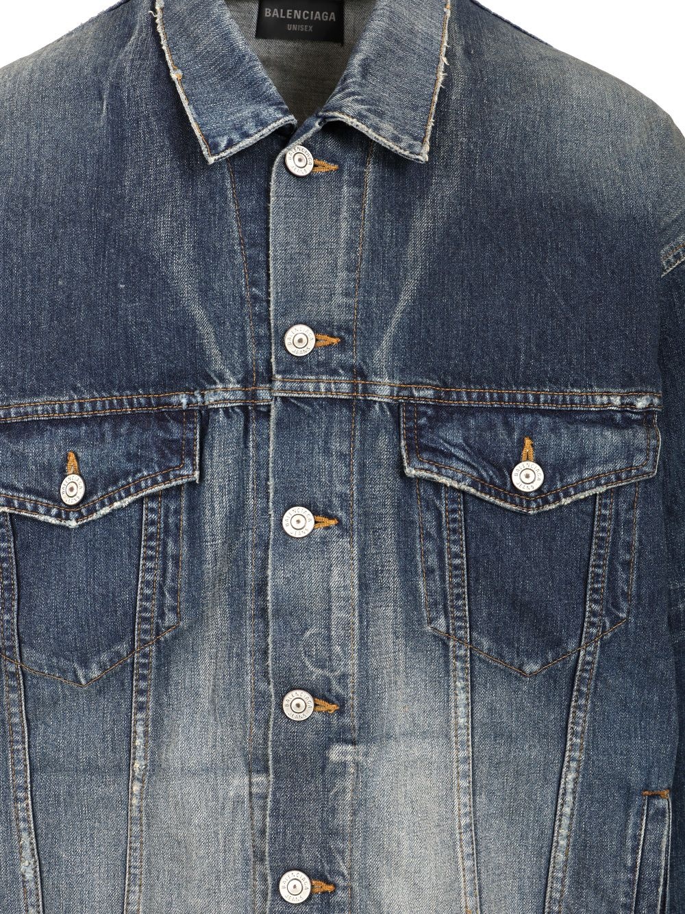 Oversized Denim Jacket Jackets Blue - 3