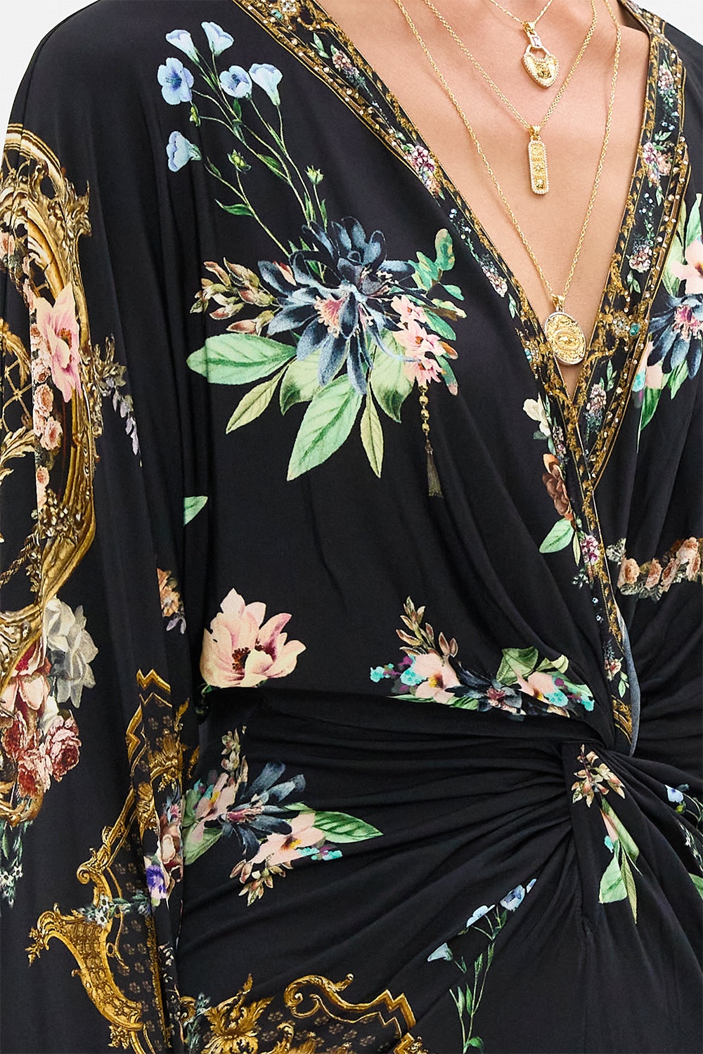 LONG SPLIT FRONT TWIST DRESS - 6