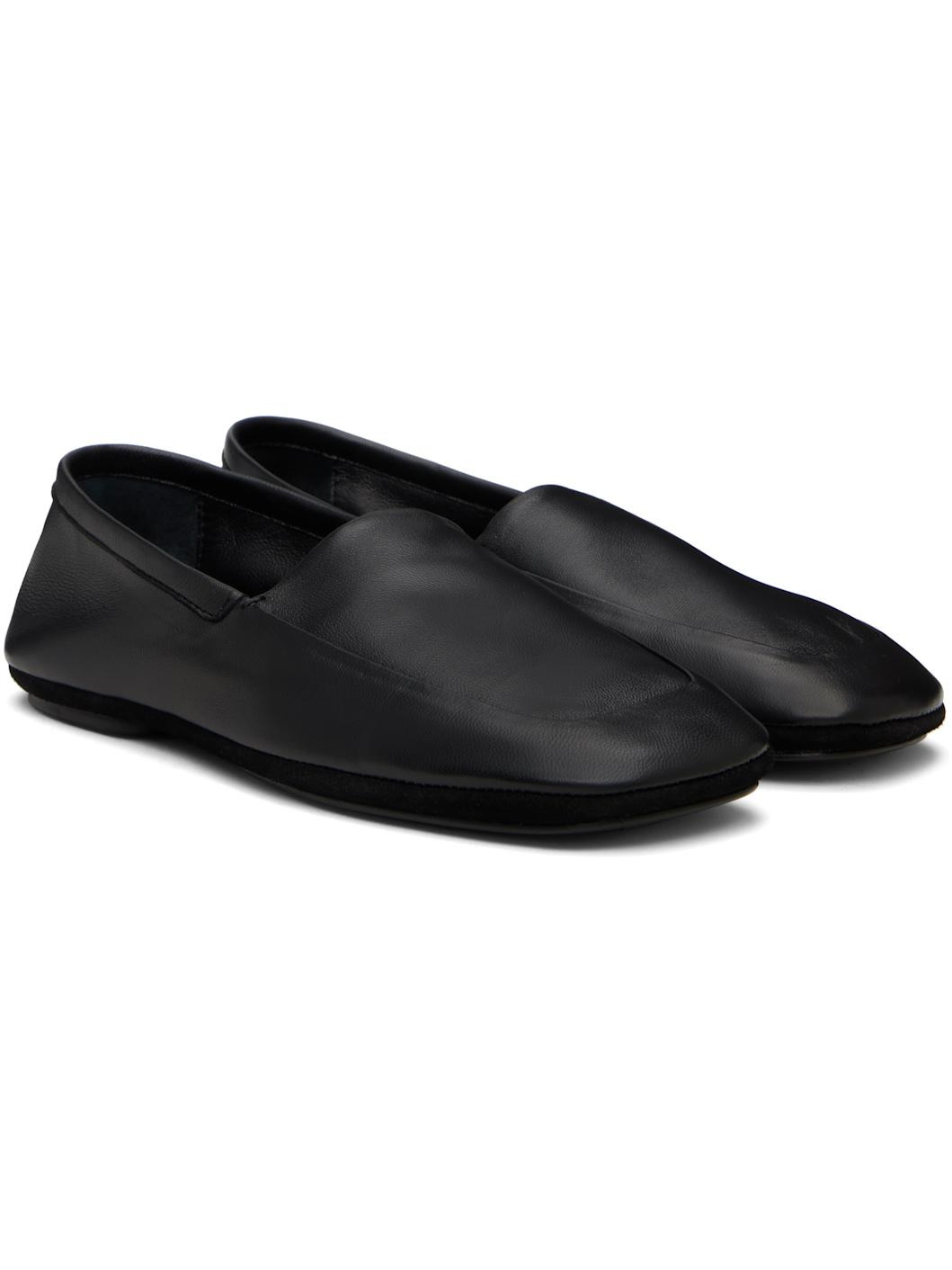 Black 'Indoor' Slipper Loafers - 4
