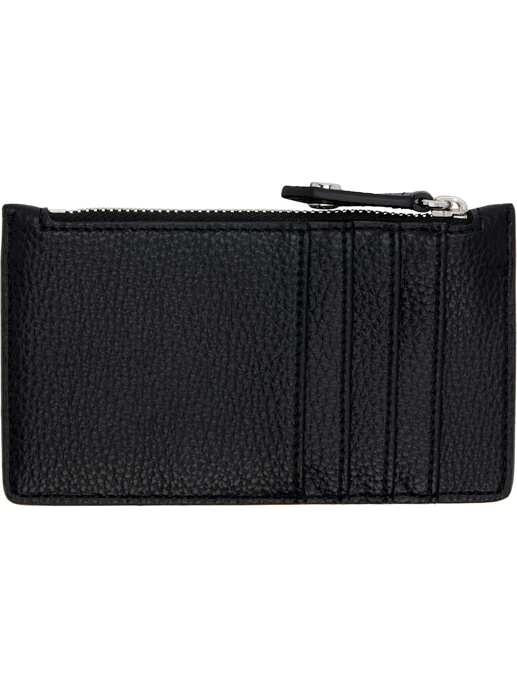 Black Slim Long Card Holder - 2