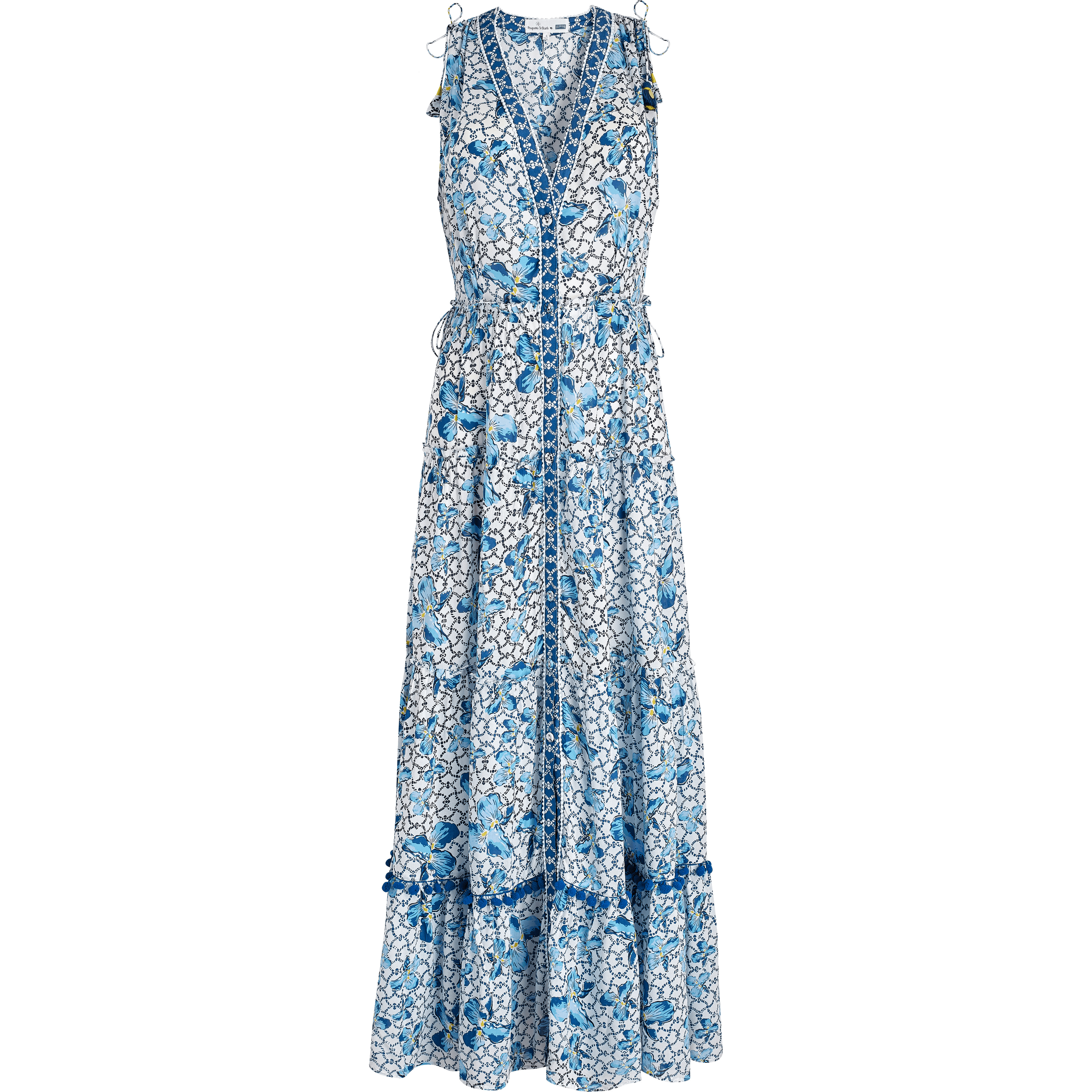 Women Maxi Dress Iris Lace- Vilebrequin x Poupette St Barth - 1