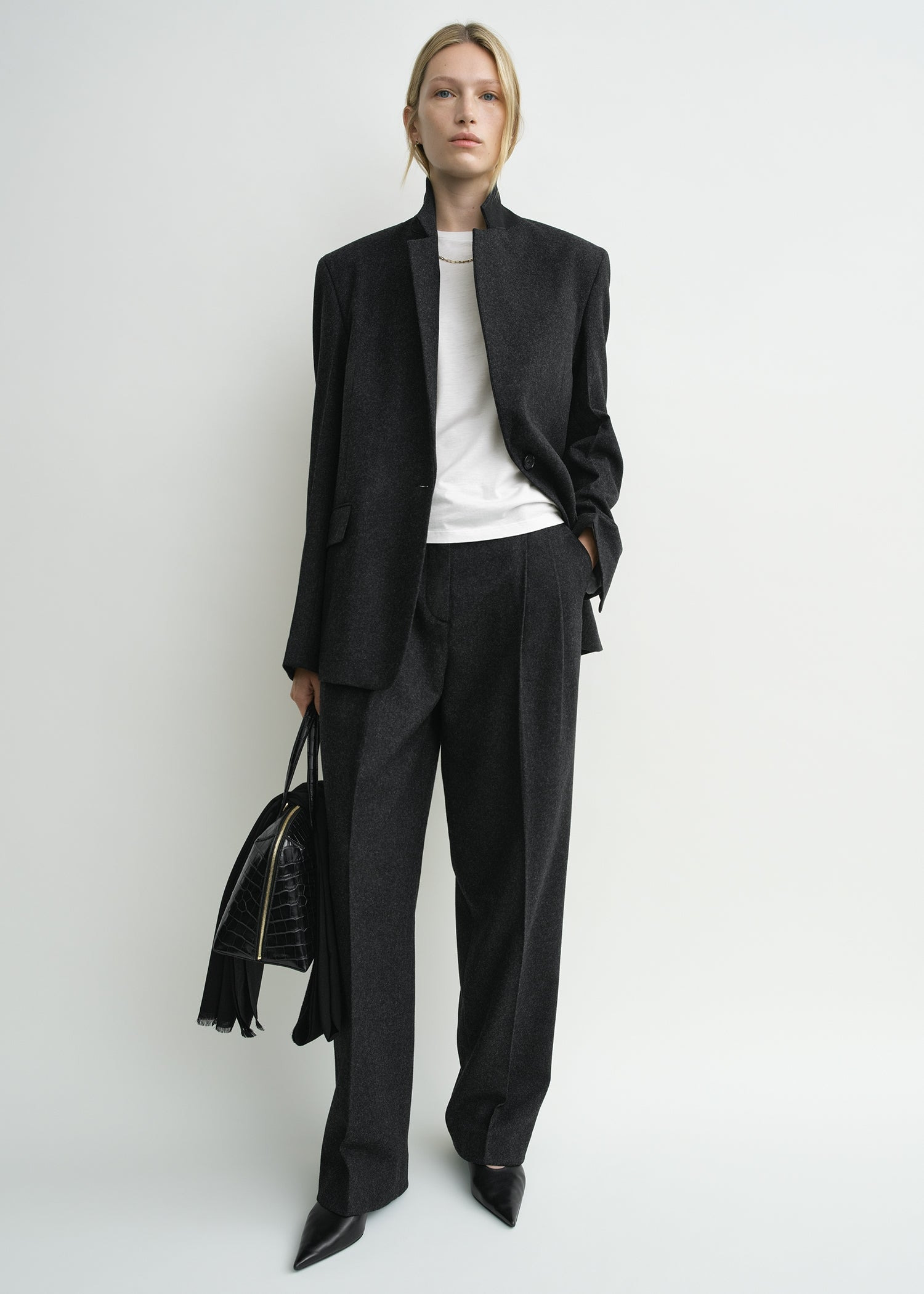 Tailored blazer charcoal - 2