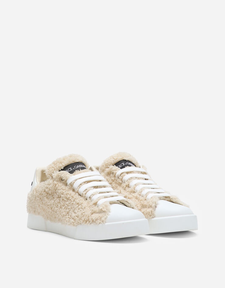 Faux fur Portofino sneakers - 2