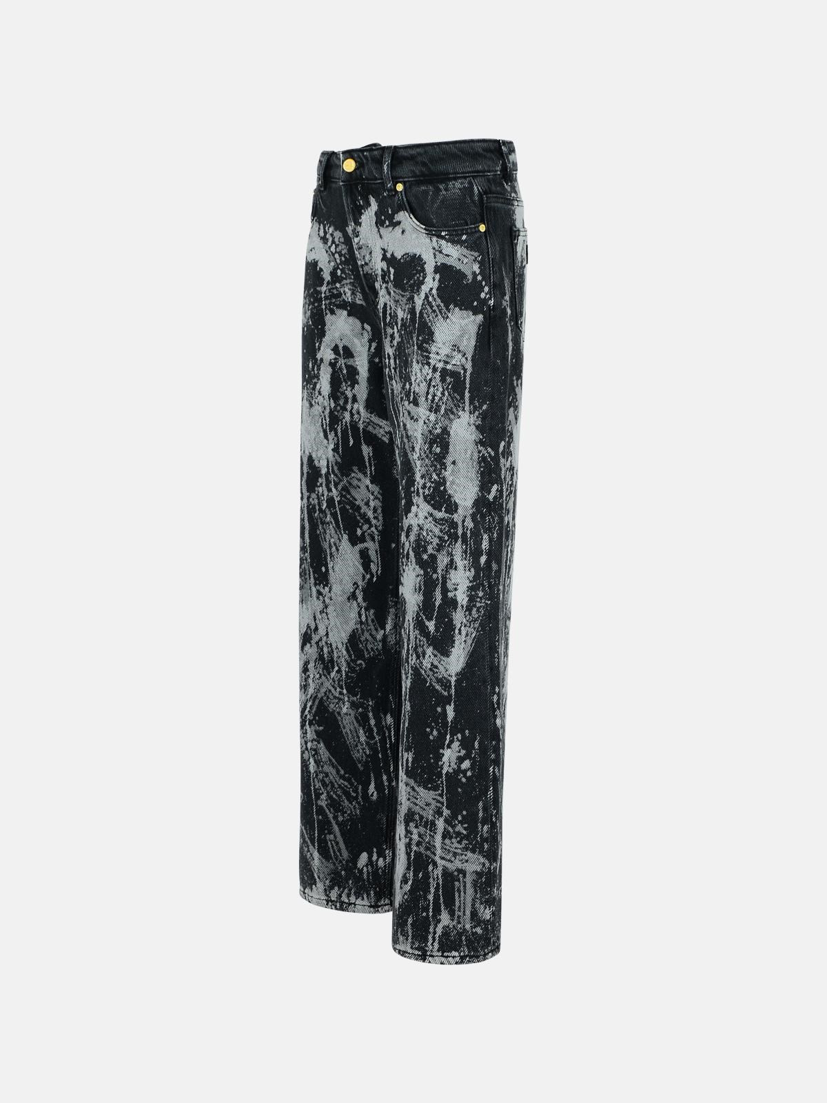 'IZEY' BLACK COTTON JEANS - 2