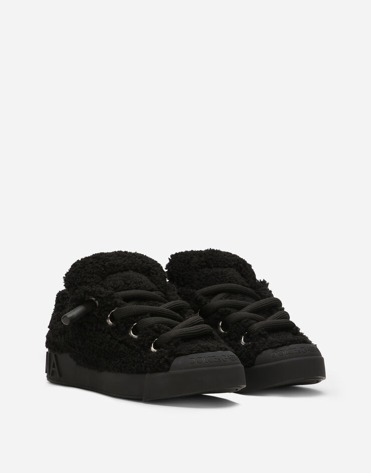 Faux fur Portofino sneakers - 2