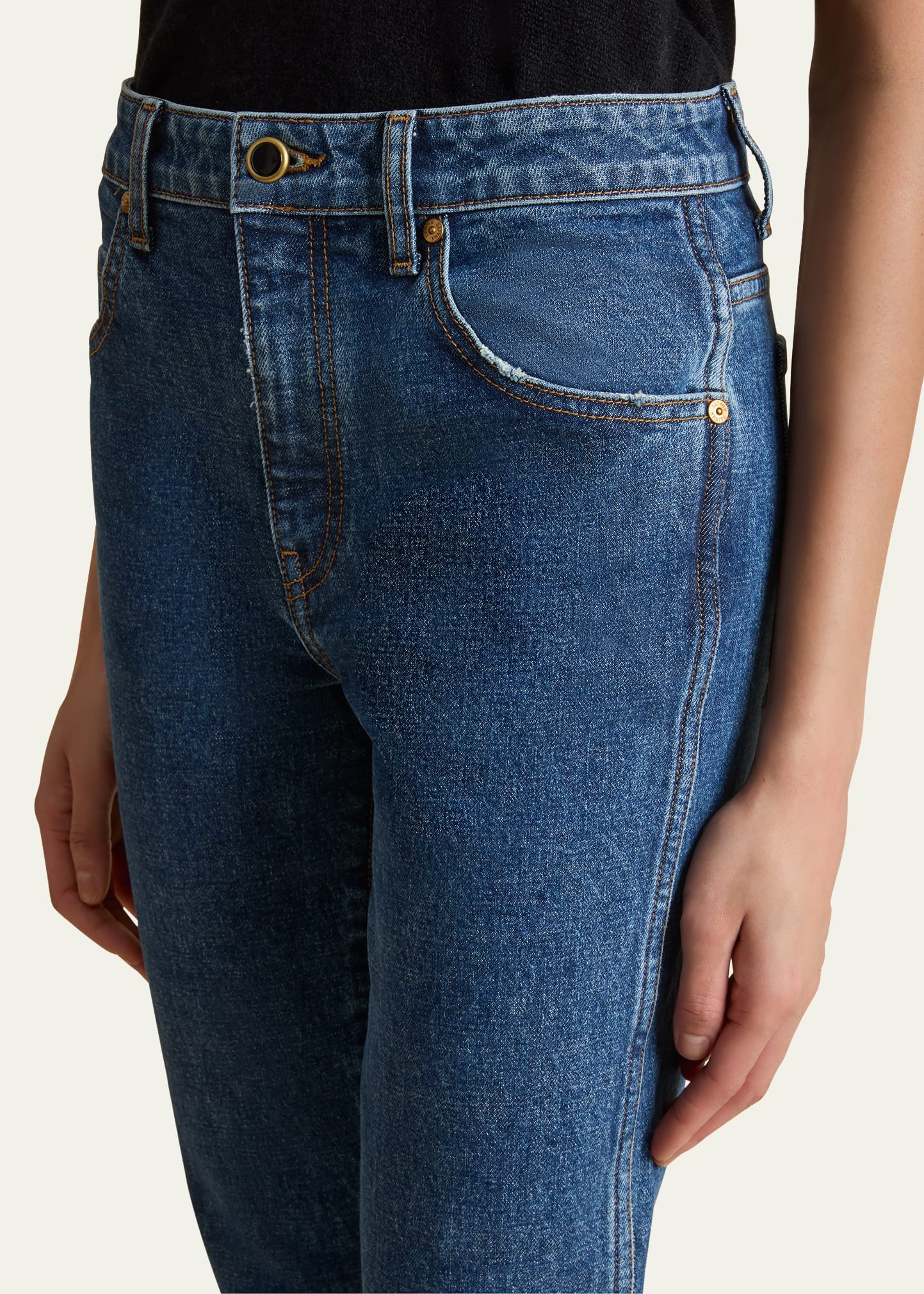 The Vivian Cropped Boot-Cut Jeans - 5