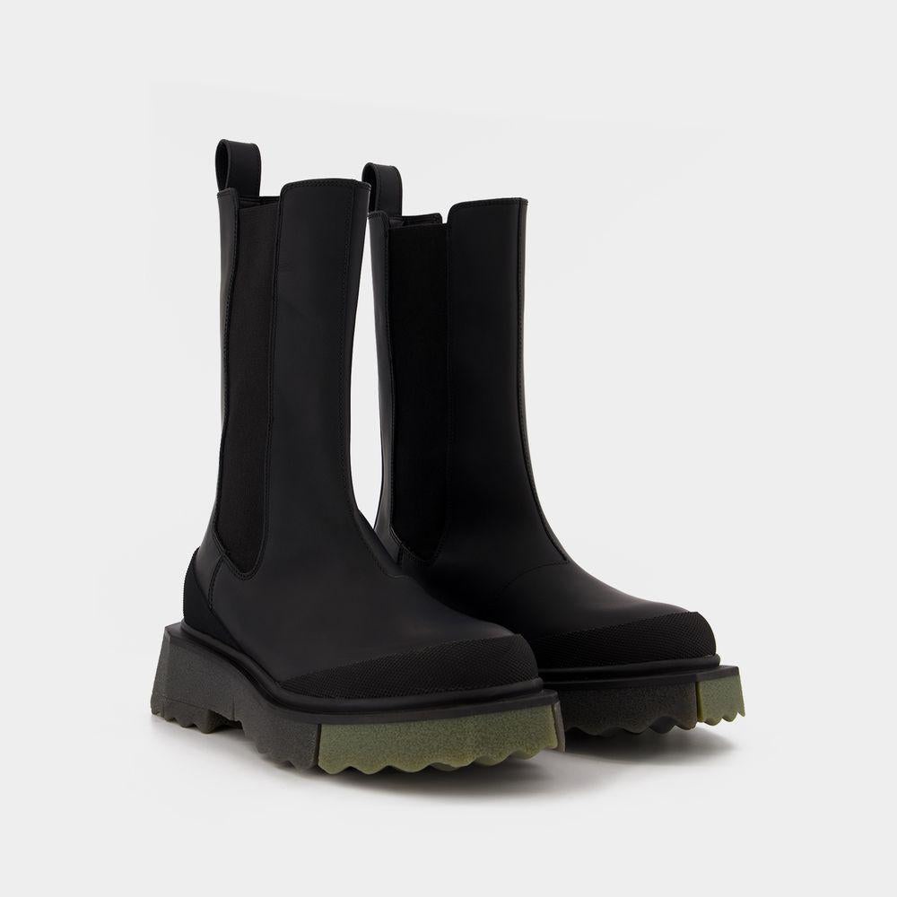 Off-White OFF-WHITE SPONGE SOLE HIGH CHELSEA BOOTS - 2