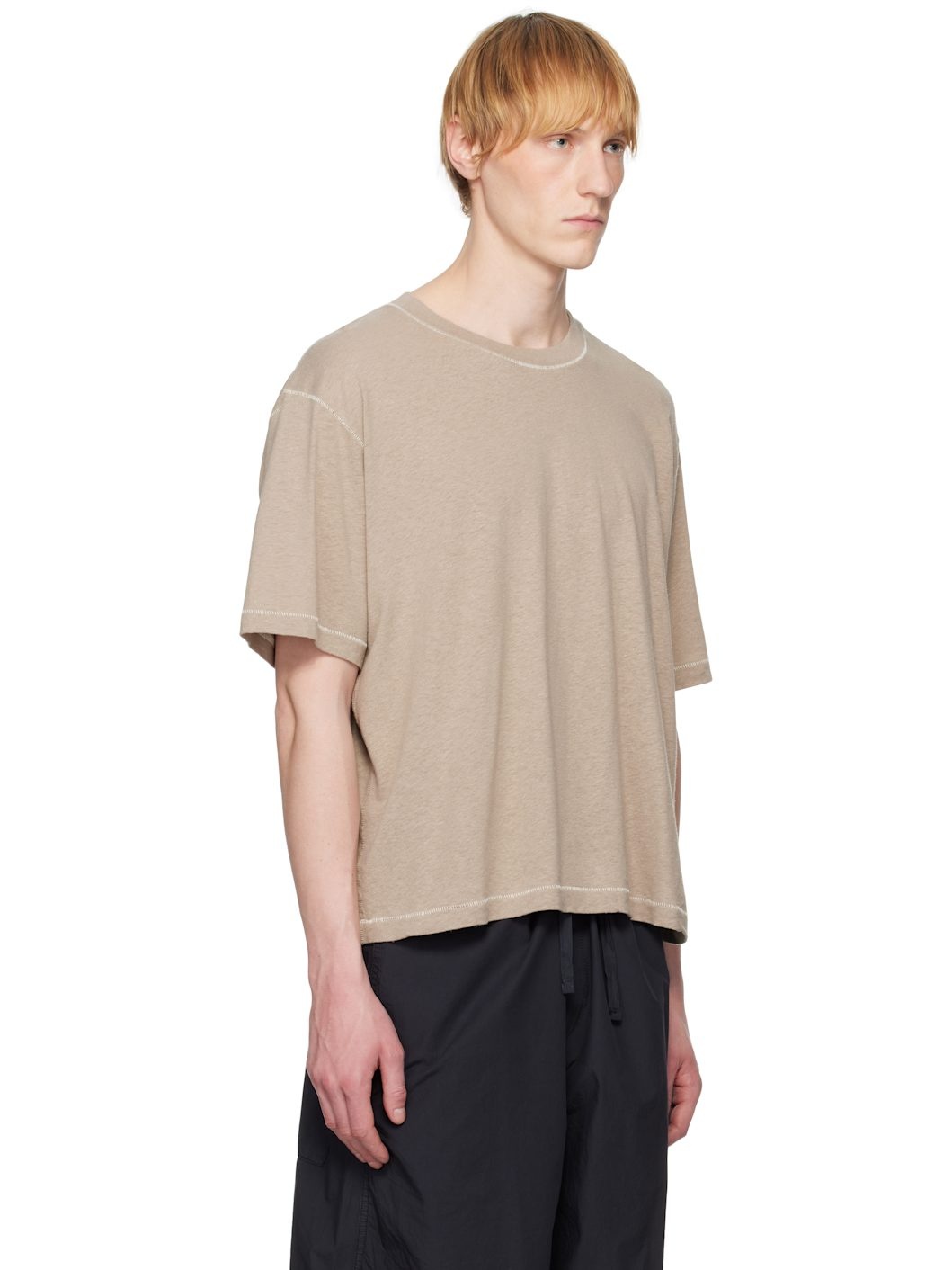 Taupe Boxy T-shirt - 2