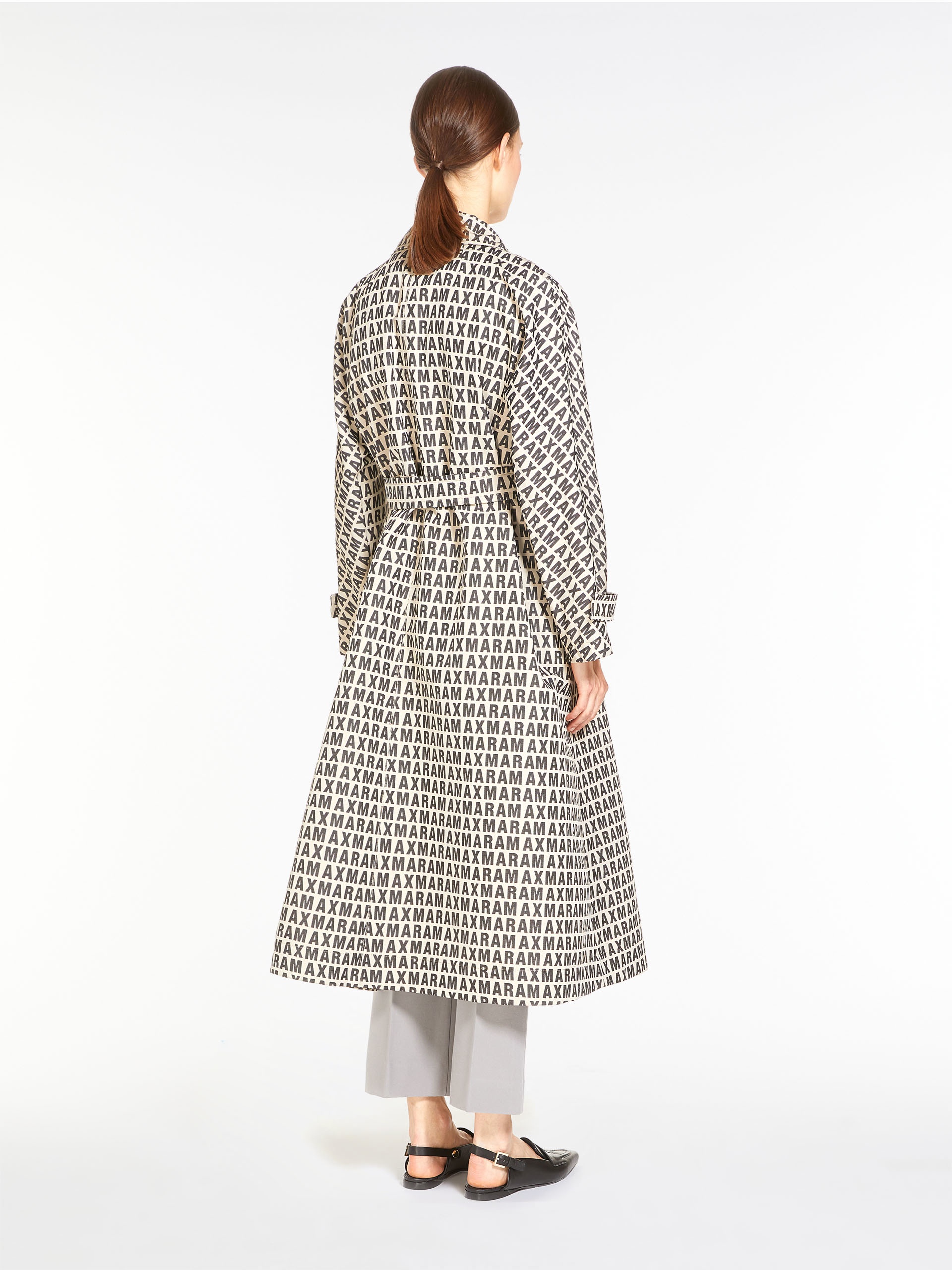 LTRENCH Water-repellent jacquard cotton trench coat - 4