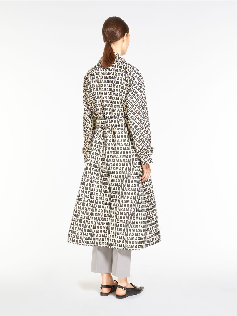 LTRENCH Water-repellent jacquard cotton trench coat 4