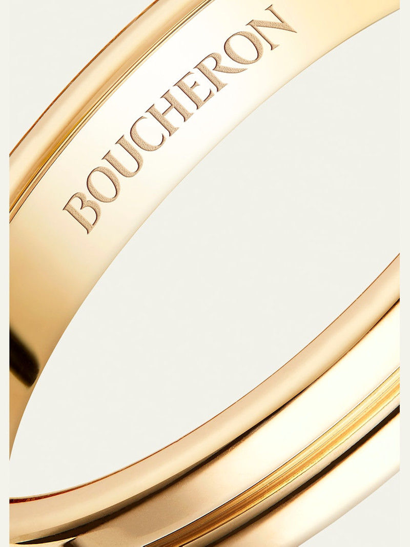 Boucheron 18k Gold Double Godron Wedding Band outlook