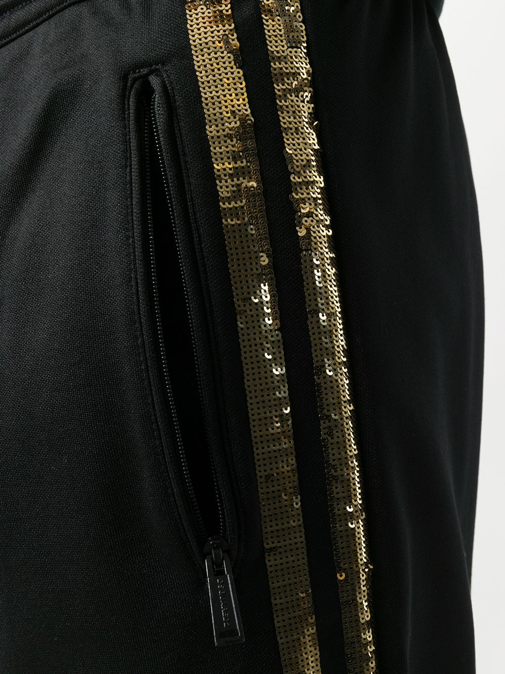 sequin stripe track pants - 5