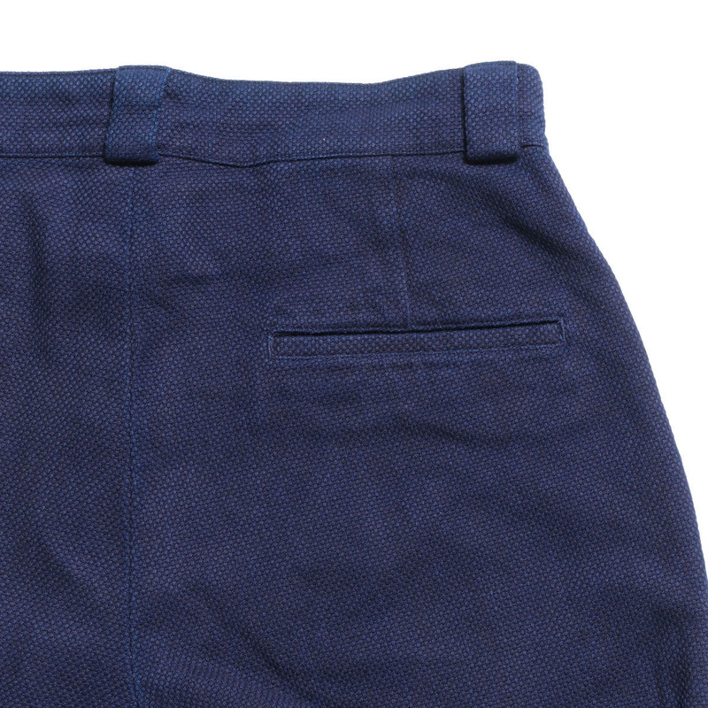 BLUE BLUE JAPAN - Honai Nijuori-Sashiko Tuck Wide Pants - 1020598 9