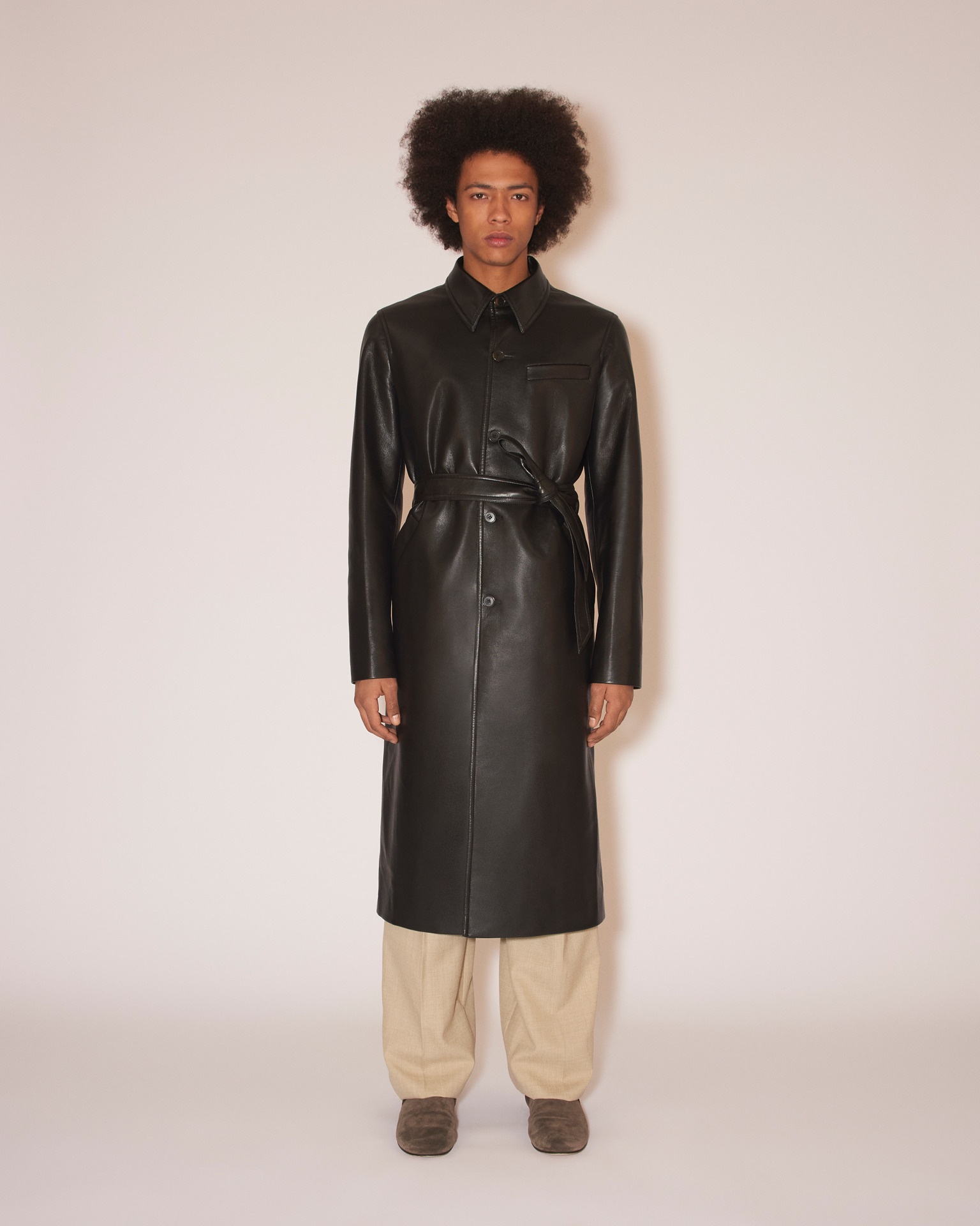 KILAN - Regenerated leather coat - Black - 2