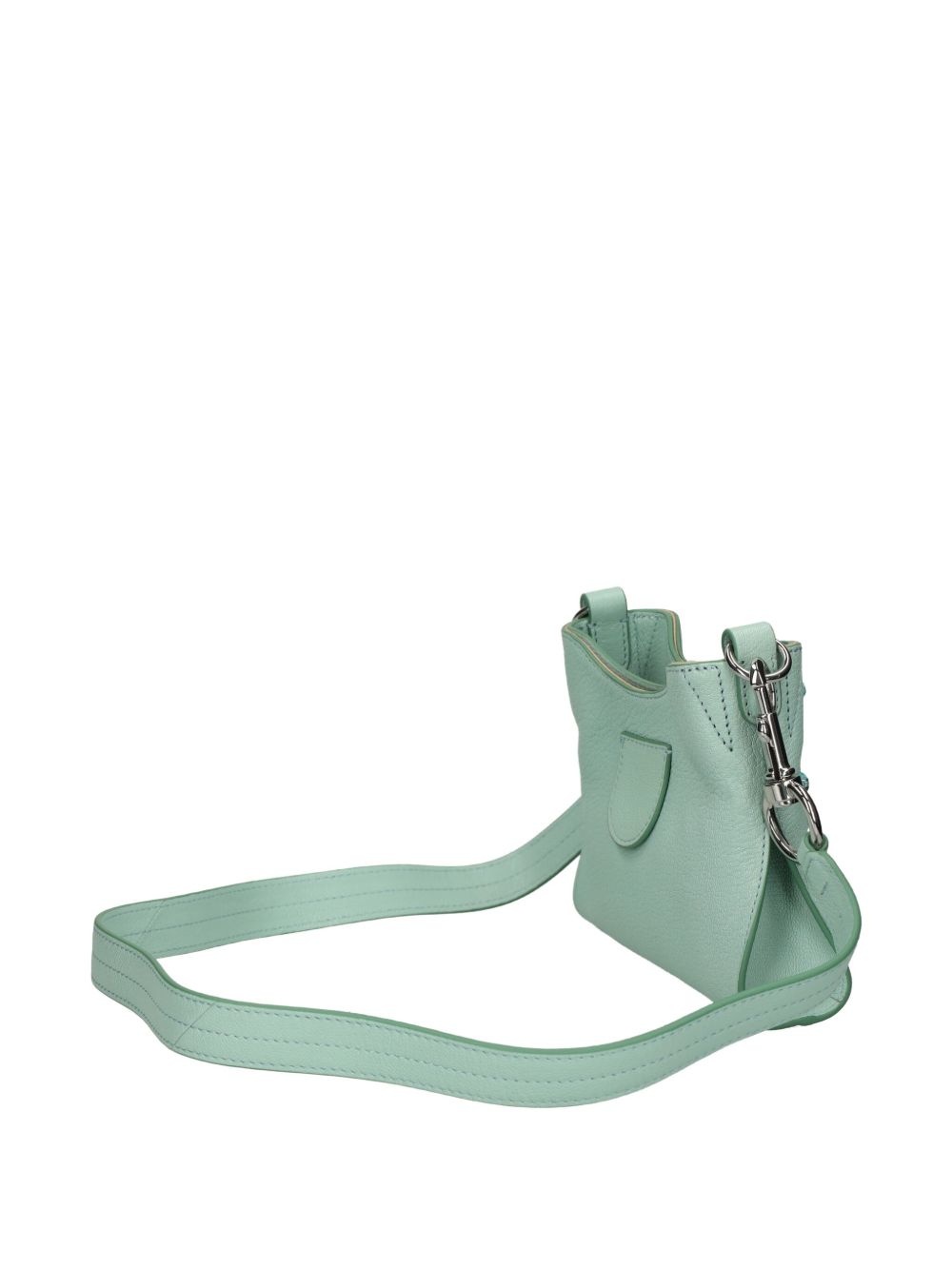 crystal-embellished leather crossbody bag - 4