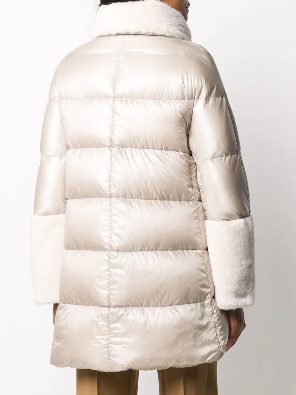 funnel neck puffer coat - 4