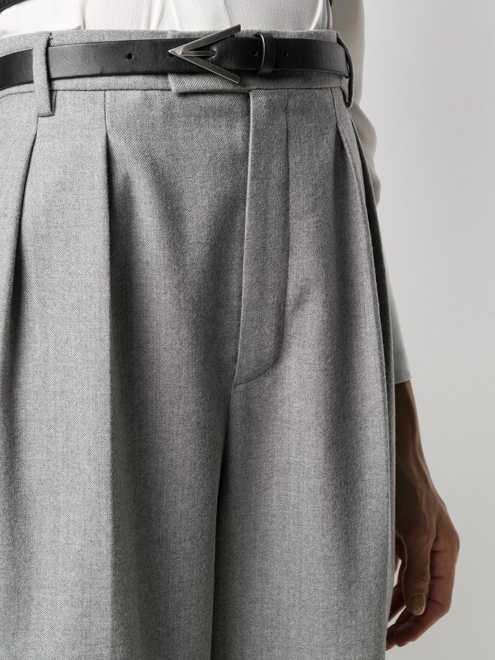 high-waisted wool culottes - 5