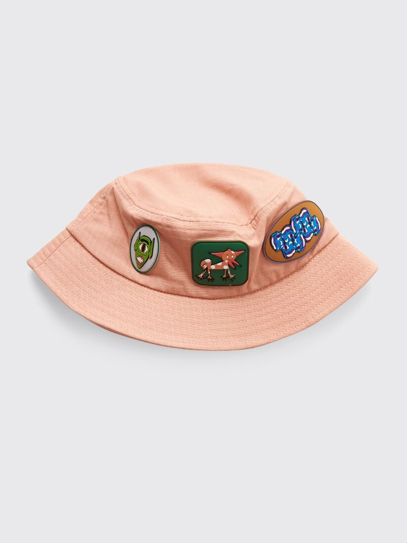BRAIN DEAD BRAIN DEAD METAL BUCKET HAT CORAL outlook