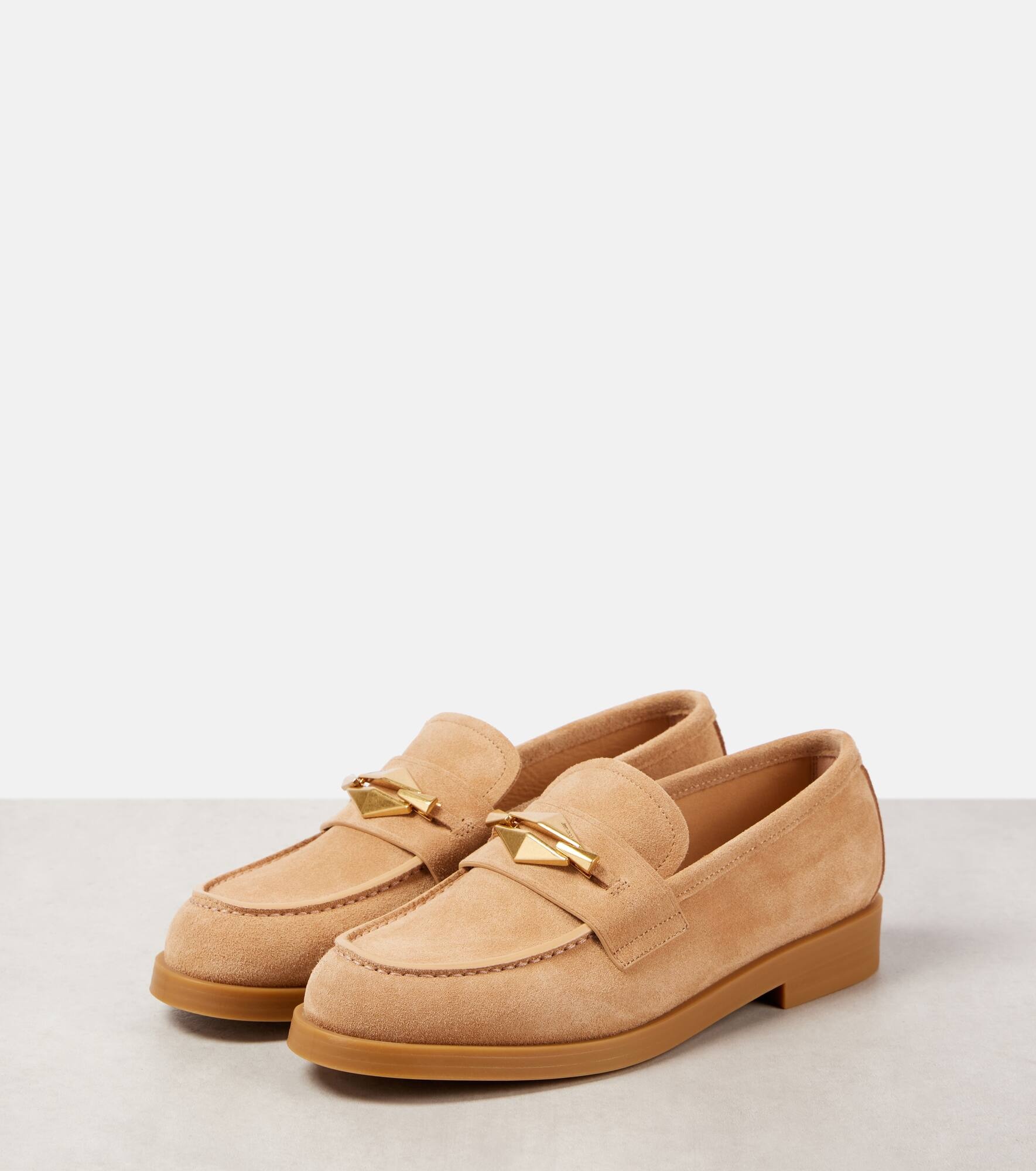 Maddie Diamond suede loafers - 4