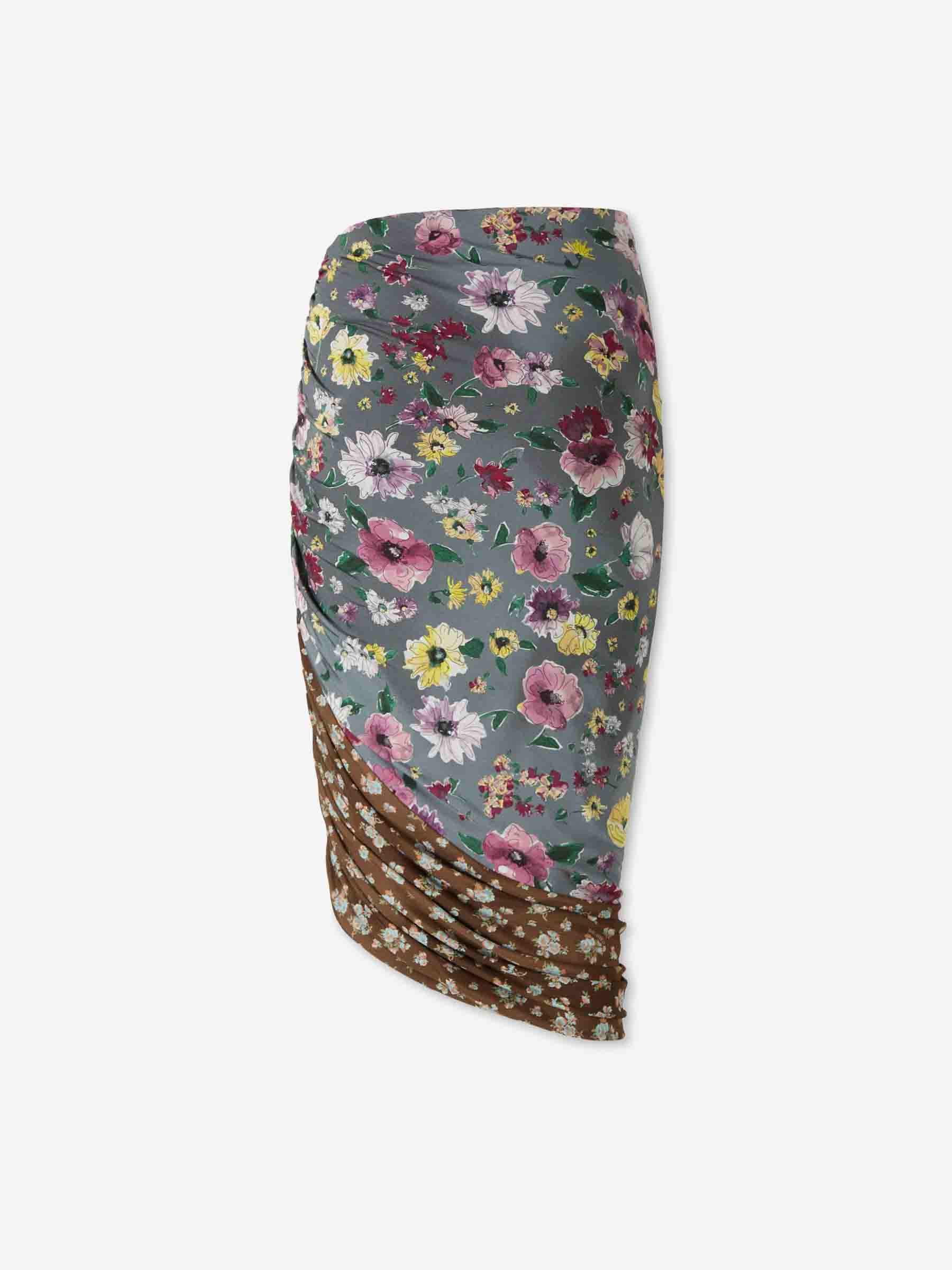 FLORAL MIDI SKIRT - 2