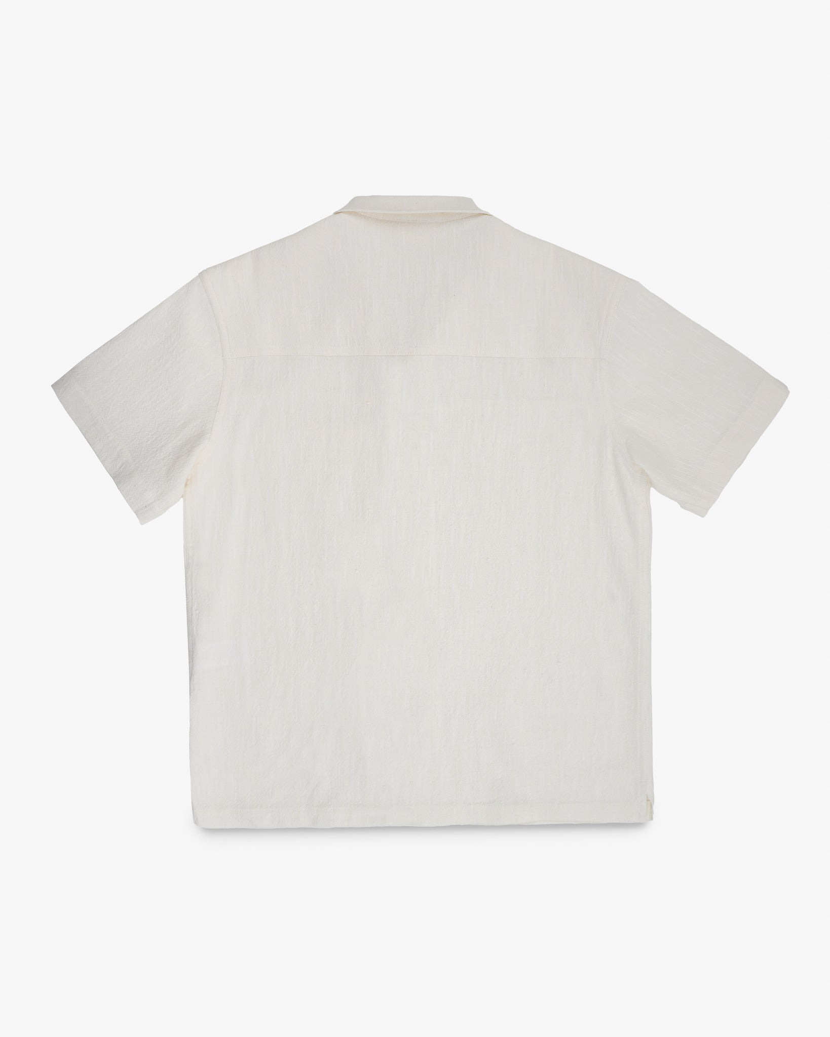 STF JAPANESE 8.5OZ SLUB COTTON SHORT SLEEVE SHIRT - ECRU - 4