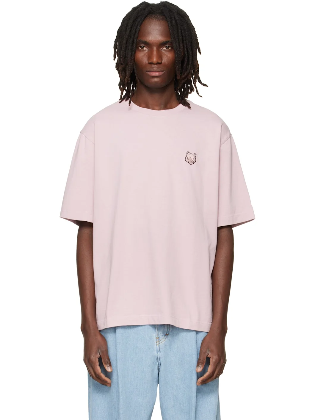 Pink Fox Head Oversize T-shirt - 1