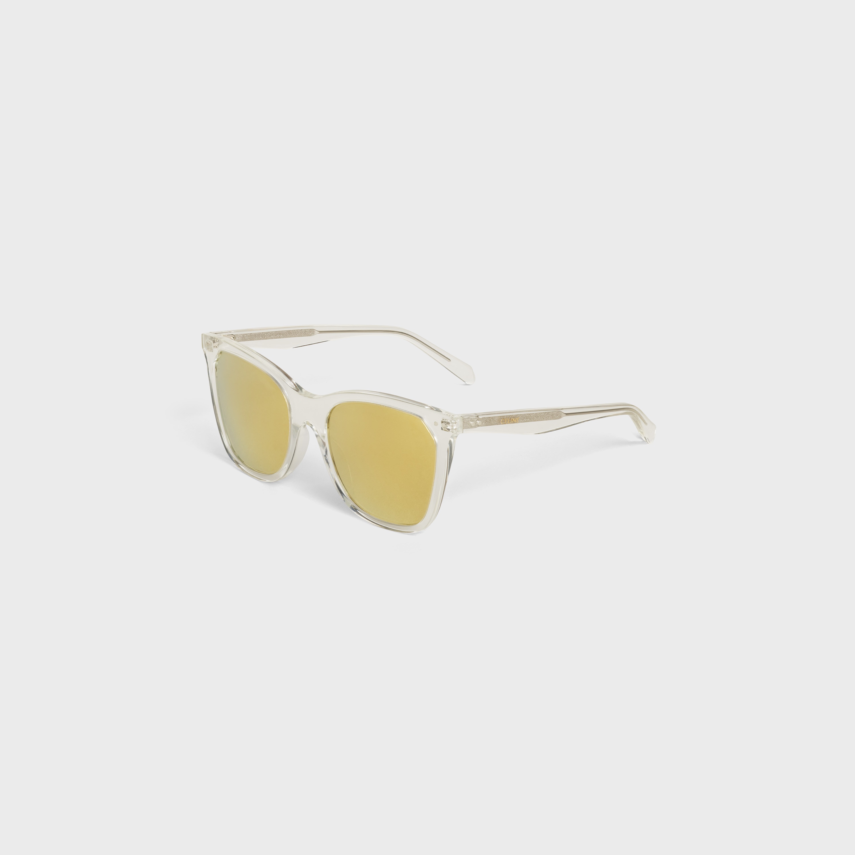 CAT EYE S134 SUNGLASSES IN ACETATE WITH MIRROR LENSES - 2