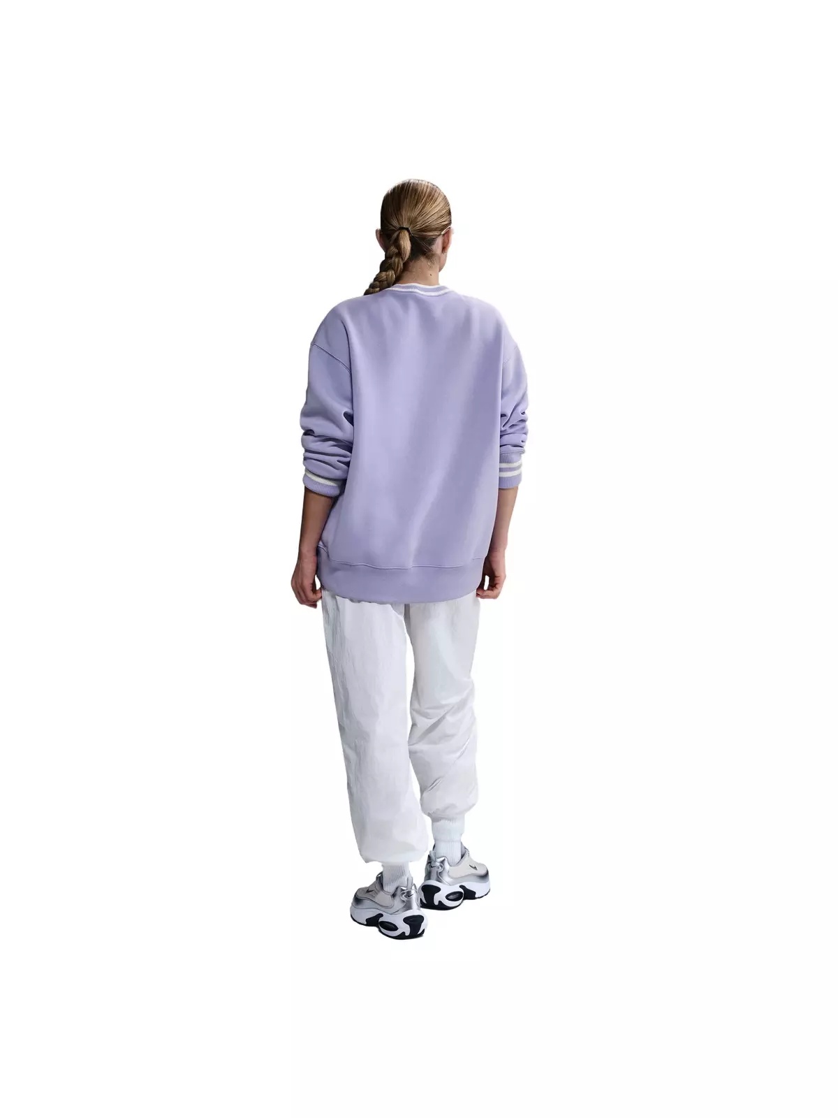 Women's Sportswear Phoenix Fleece Graphic Oversized Crew-Neck Sweatshirt -Purple - 2