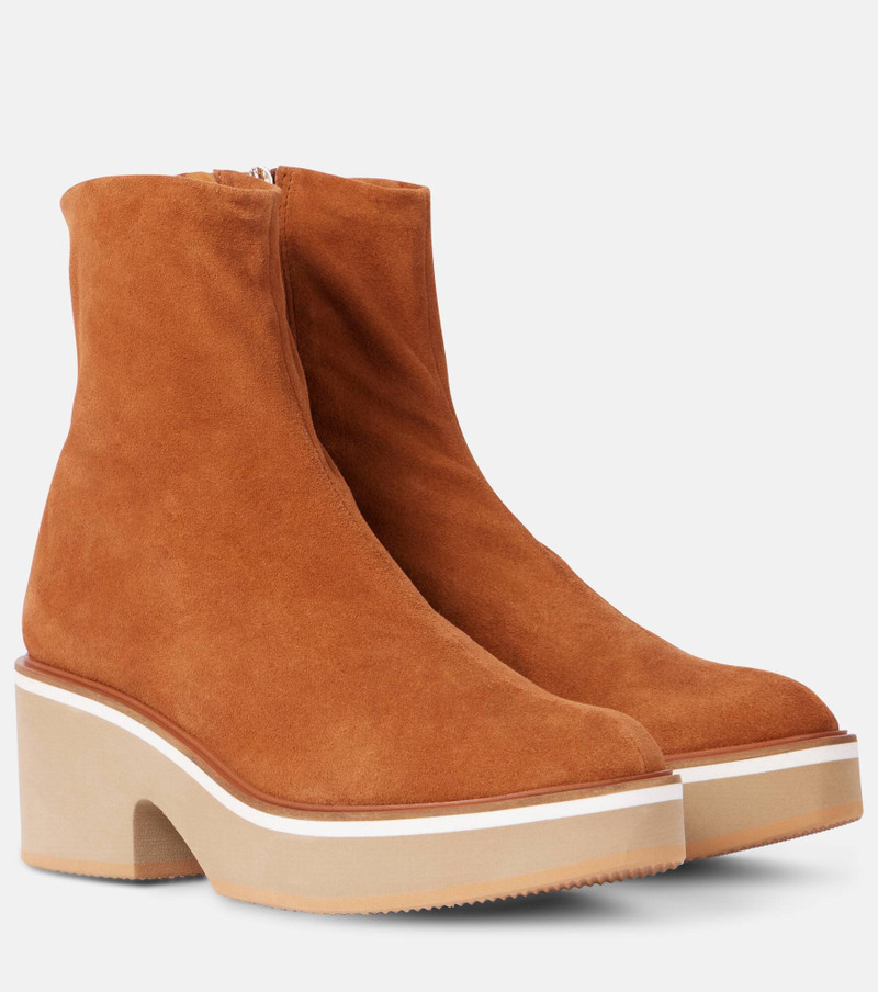 Albane suede platform ankle boots 1