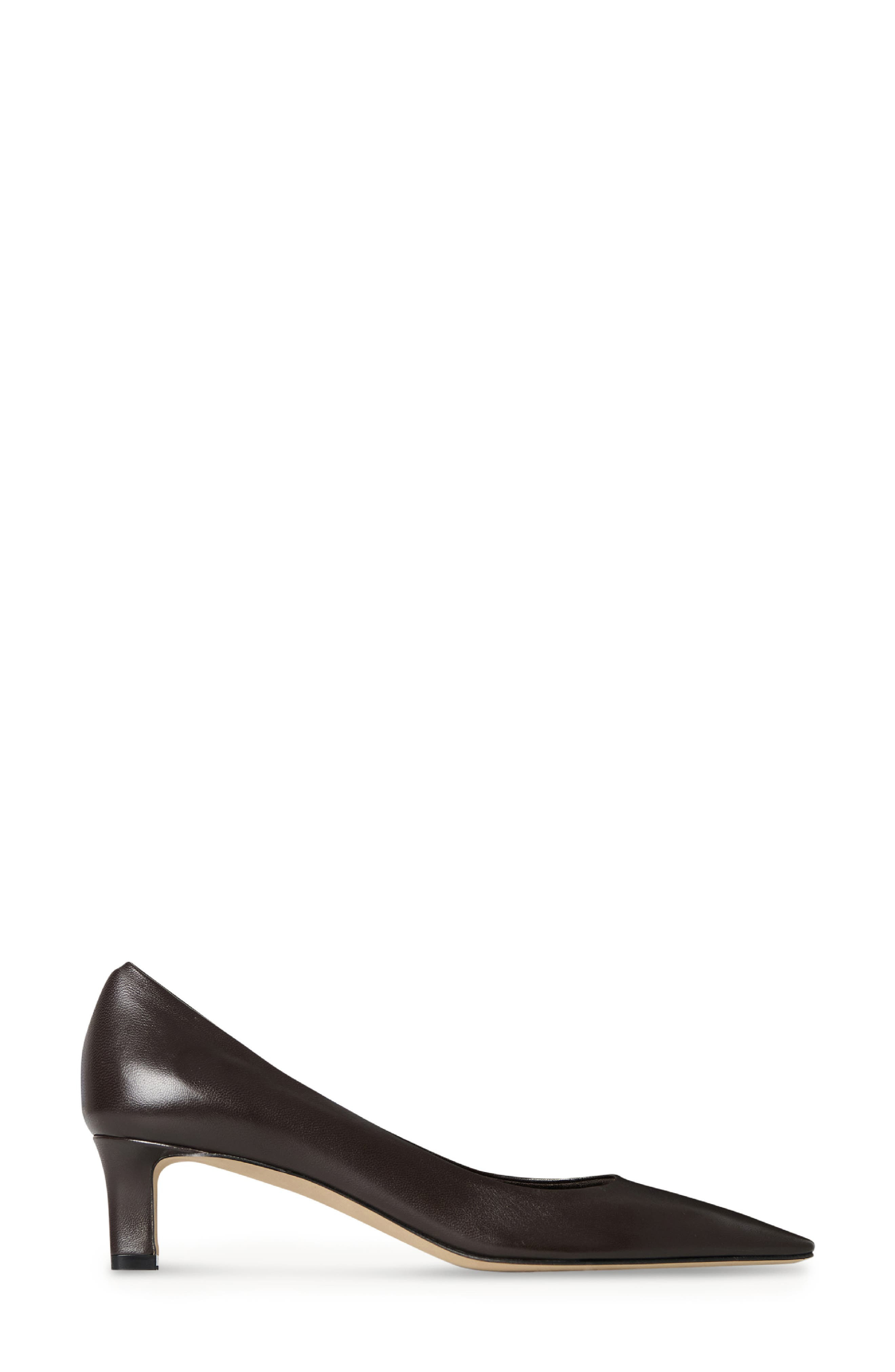 The Row Carla Kitten Heel Pump in Lacquer Brown at Nordstrom - 2