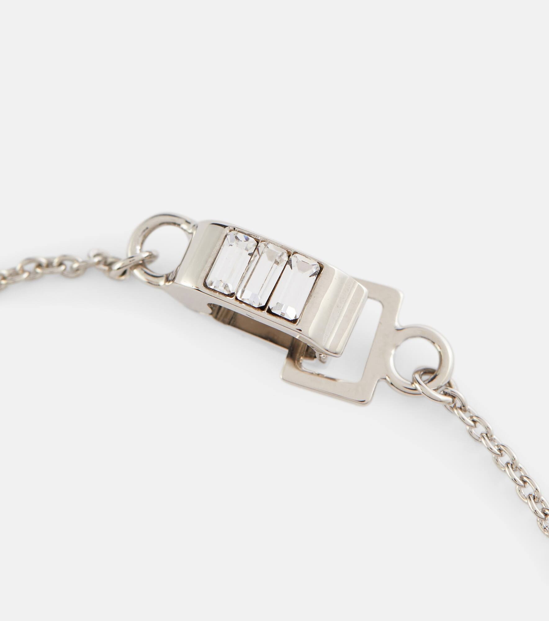 Crystal-embellished logo bracelet - 2
