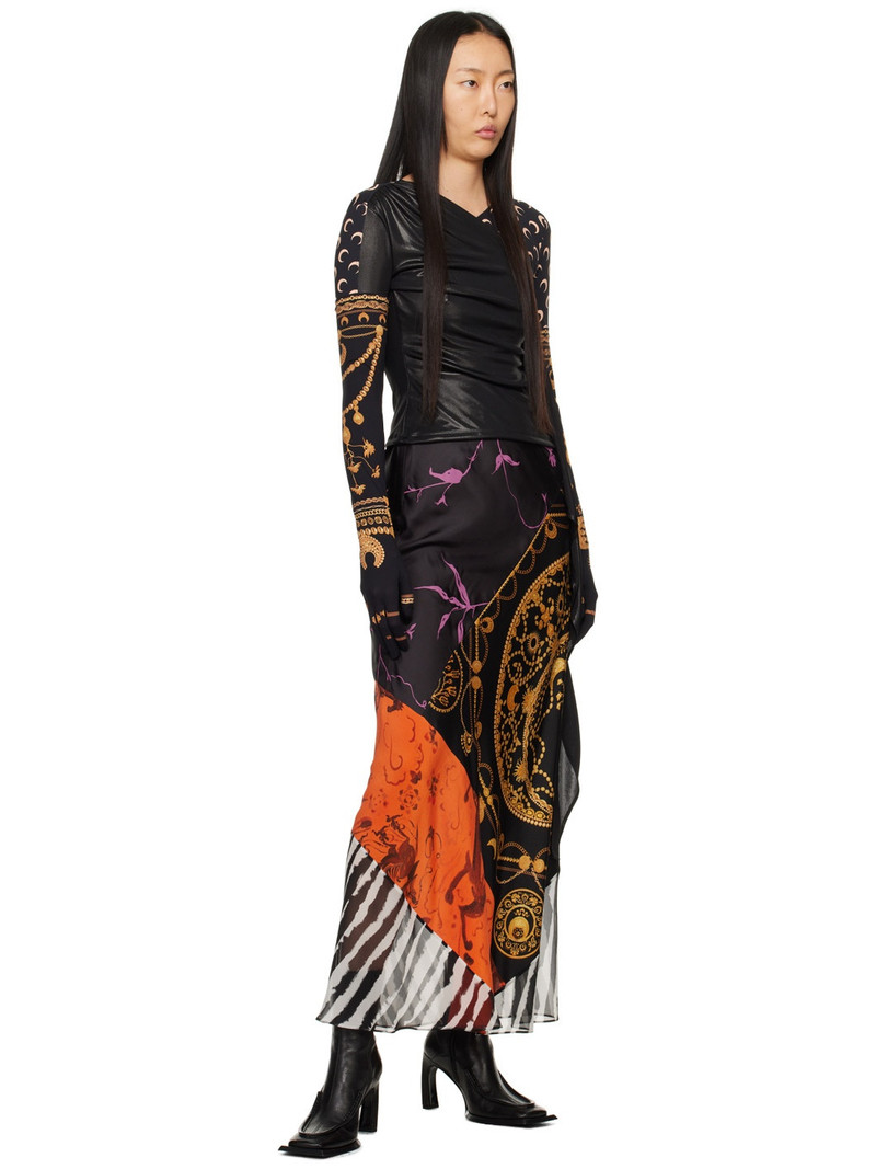 Marine Serre Multicolor Regenerated Scarves Maxi Skirt outlook