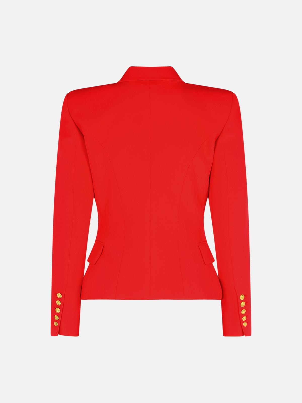 RED VISCOSE BLAZER - 3