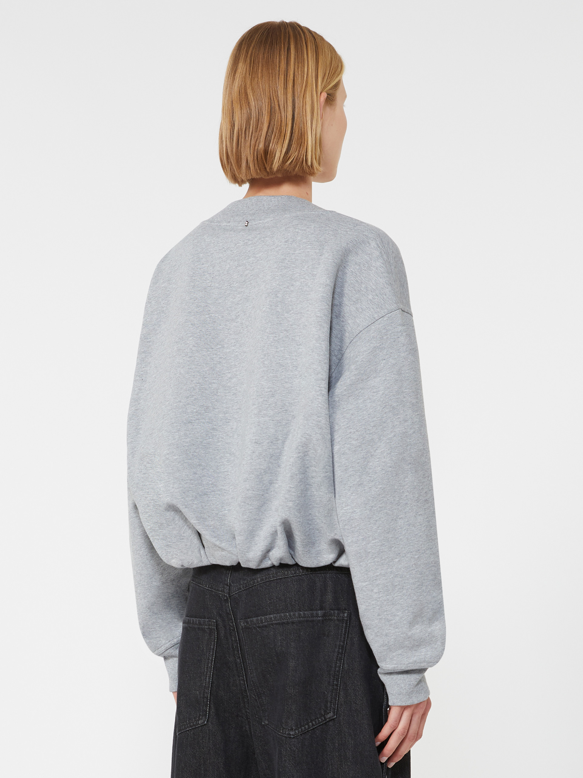 COLLEG V-neck crop sweatshirt - 4