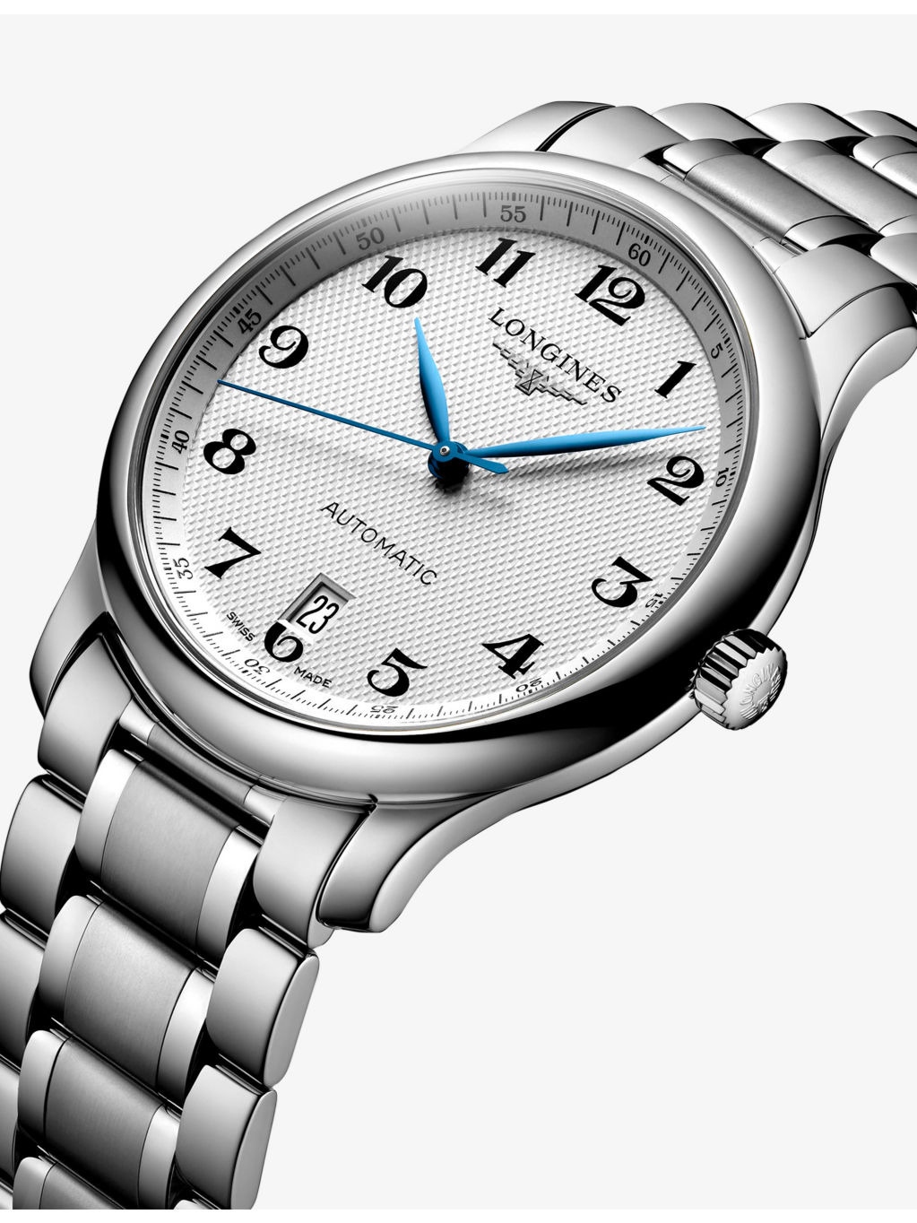 L2.628.4.78.6 Master Collection Blue Steel Hands Stainless-Steel Automatic Watch - 3