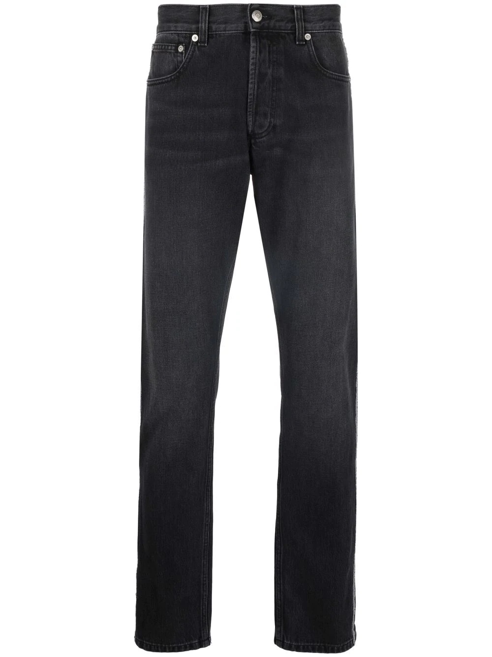 raw-cut straight-leg jeans - 1